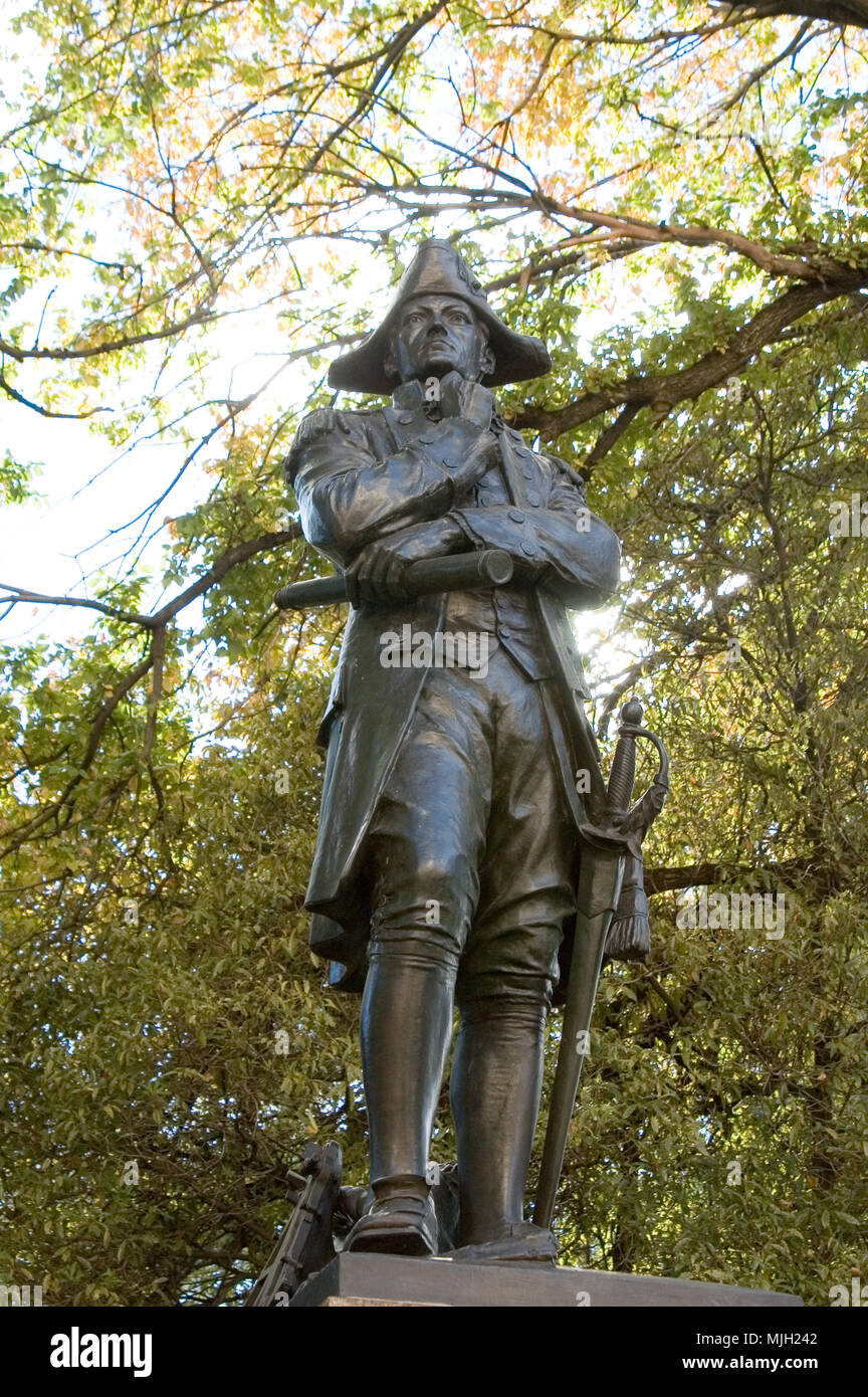 Matthew Flinders statue, North Terrace, Adelaide, South Australia Stock Photo