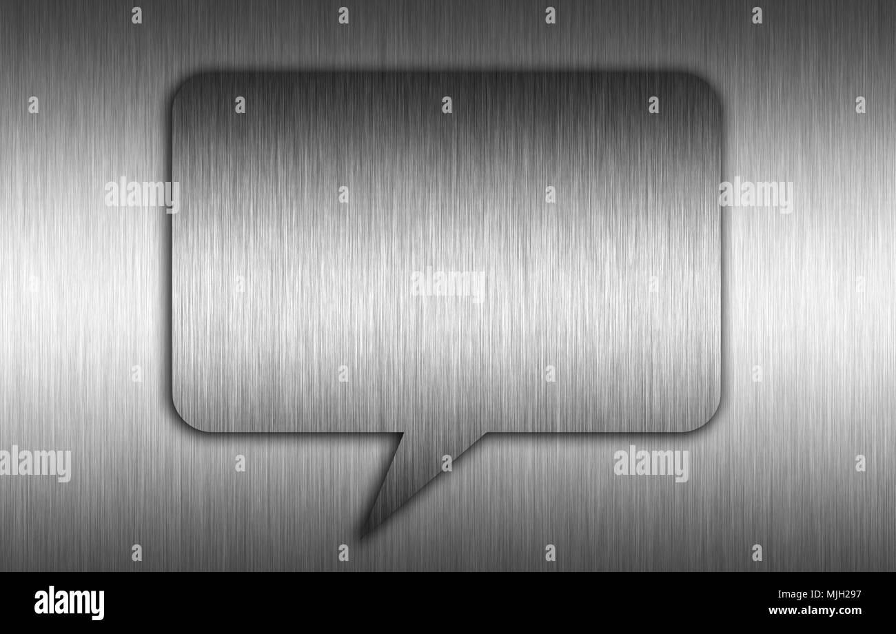Speech Metal background Stock Photo - Alamy