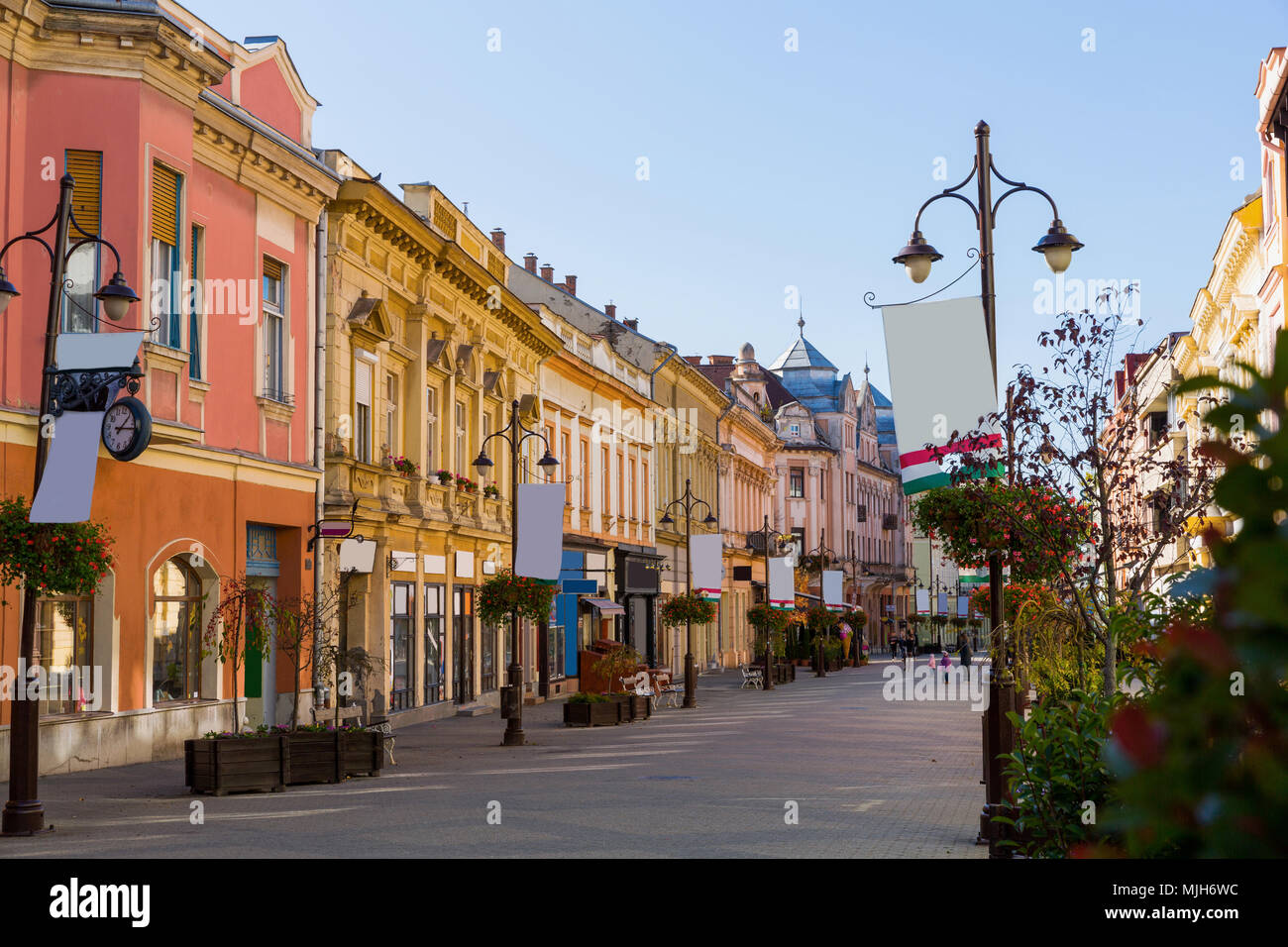 City landscape in the old town of Kaposvar, Hungary Stock Photo - Alamy