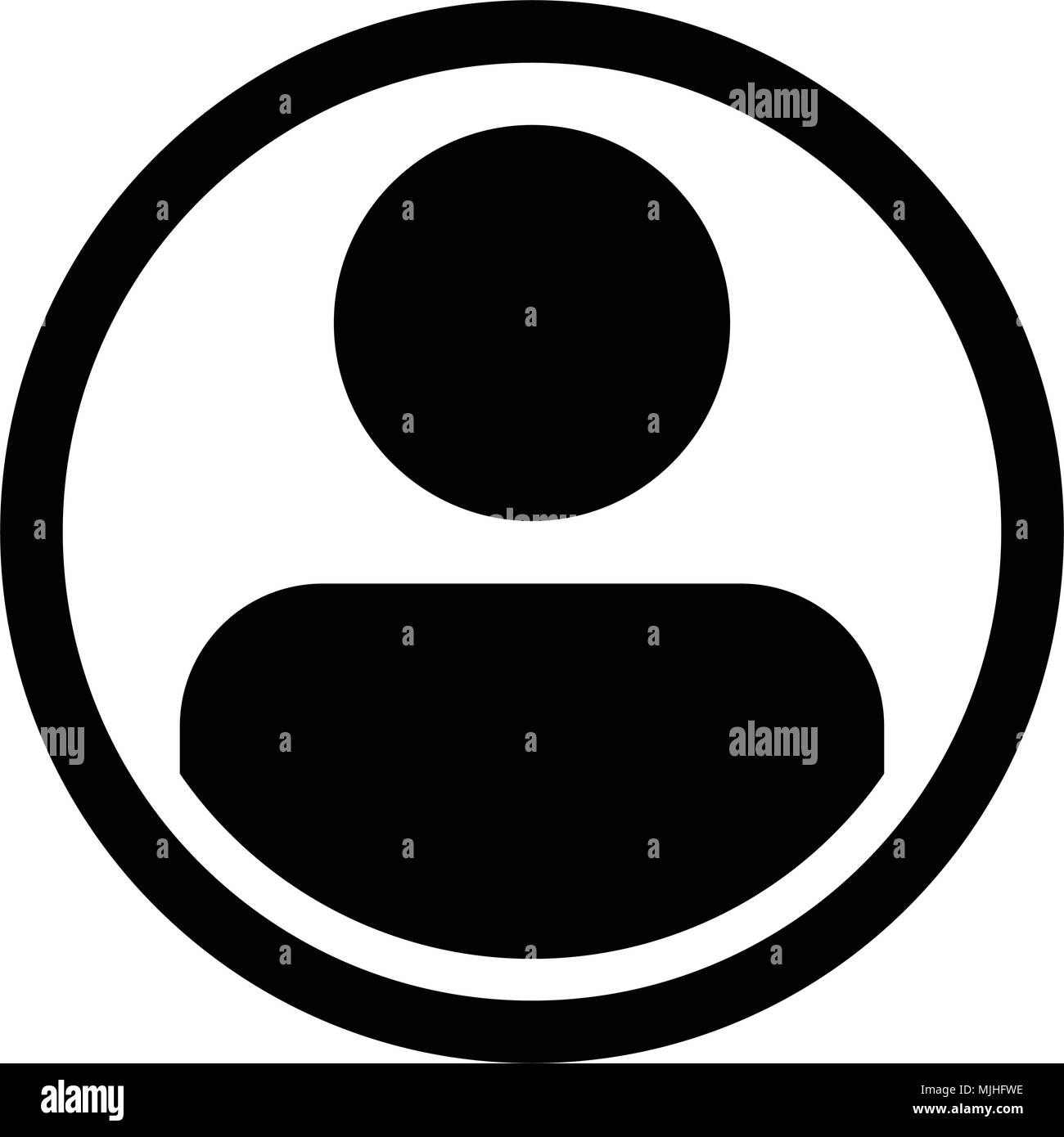 User Icon Vector Male Person Symbol Profile Circle Avatar Sign in Flat ...
