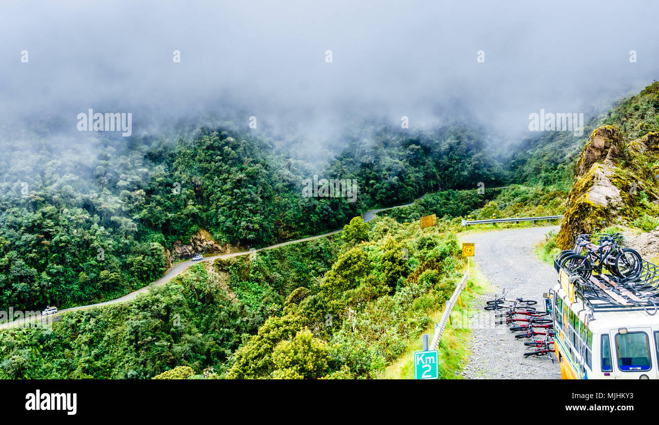 Yungas road cycling route hi-res stock photography and images - Alamy