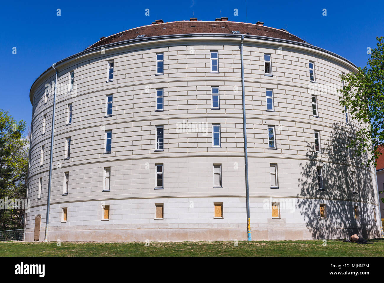 Narrenturm building also known as Fool's Tower in Vienna, Austria Stock Photo