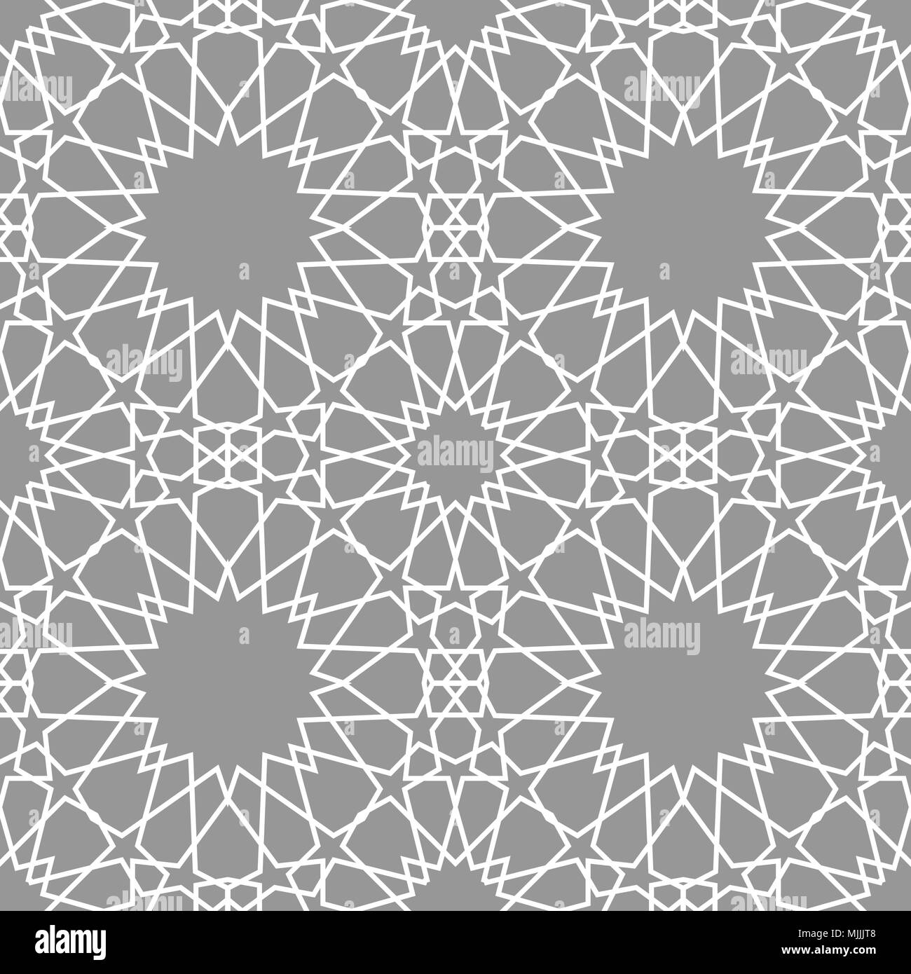 Geometric arabic seamless pattern. Abstract islamic vector background ...