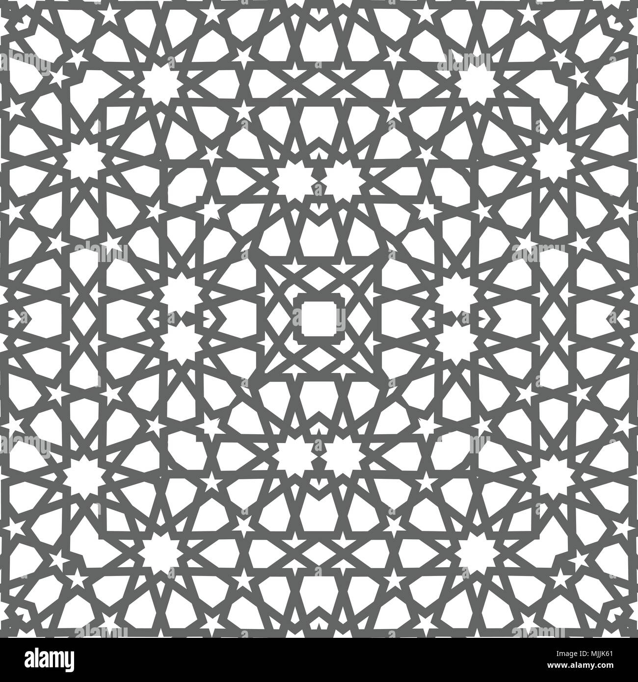 Geometric arabic seamless pattern. Abstract islamic vector background ...