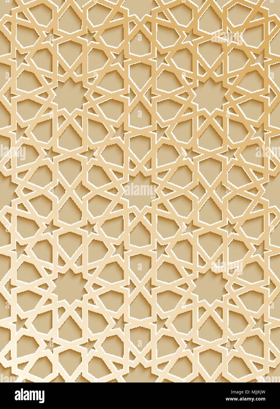 Seamless islamic pattern 3d . Traditional Arabic design element Stock ...