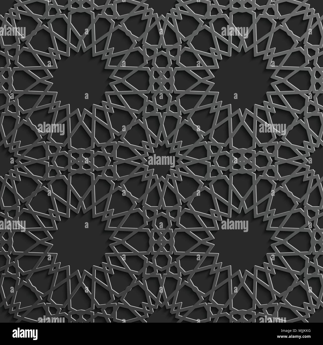 Seamless islamic pattern 3d . Traditional Arabic design element Stock ...