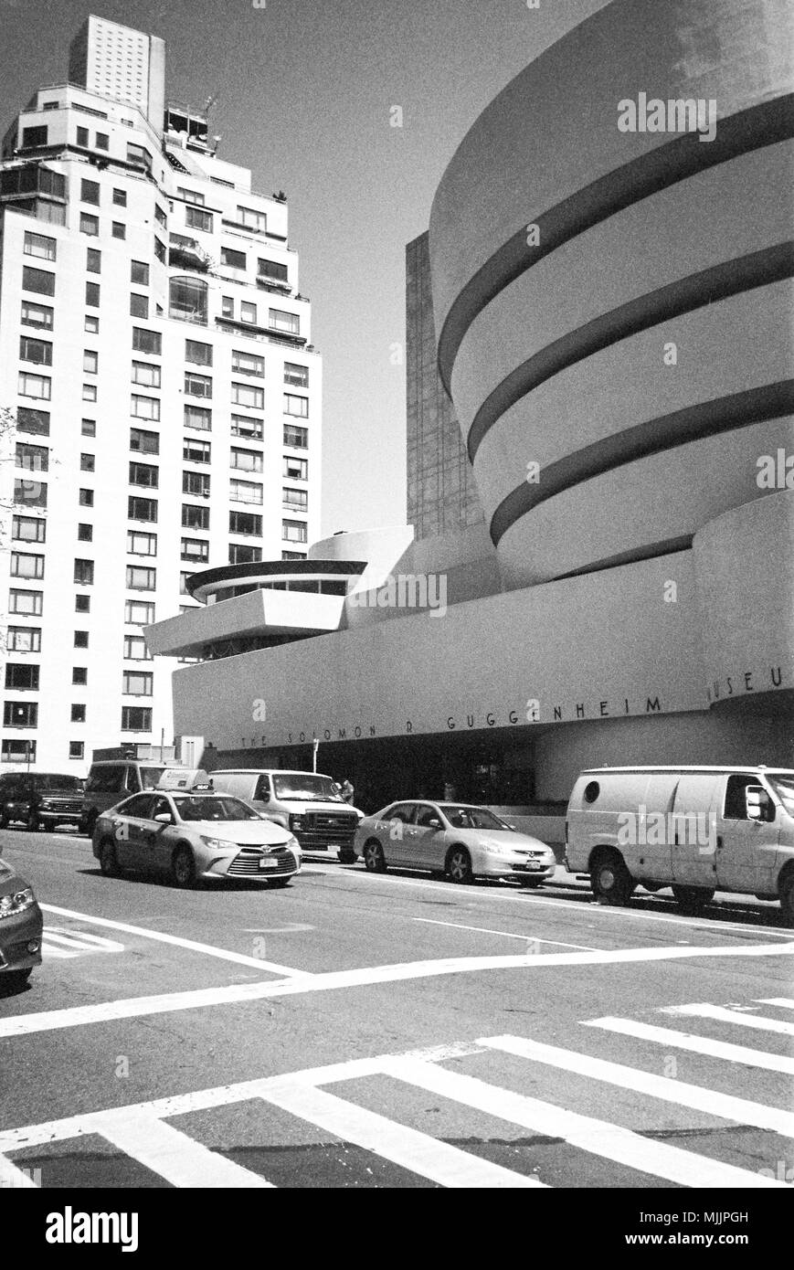 Solomon R Guggenheim Museum, Fifth Avenue, New York City, Manhattan , United States of America, U.S.A Stock Photo