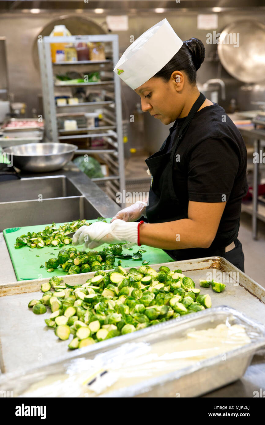 U.S Marine Corps Cpl. Samantha Rocha, a food service specialist at the