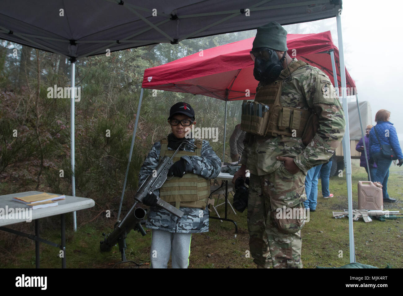 Members of the 1st Special Forces Group[ (Airborne) and their families