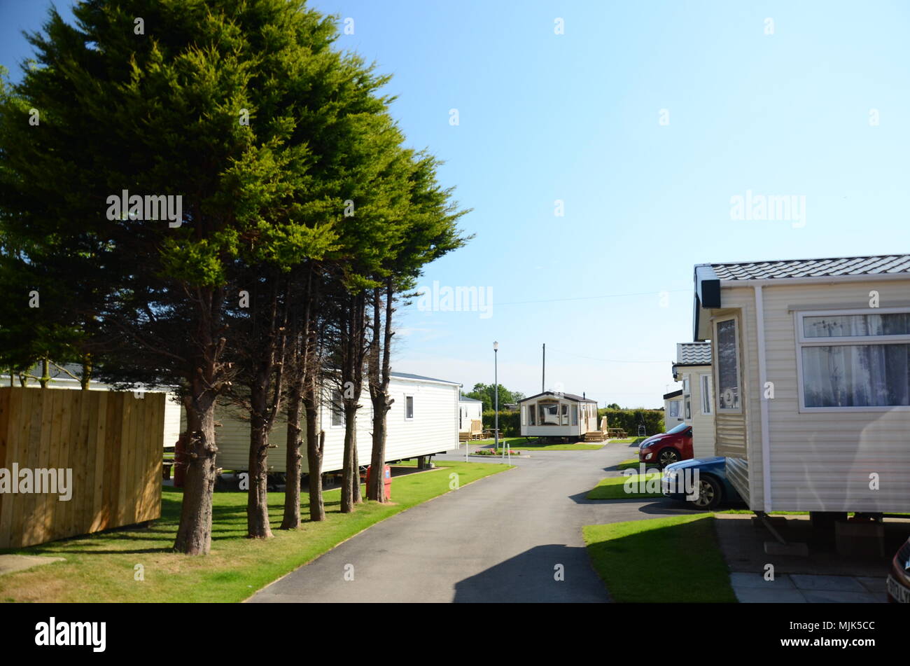 Permanent caravan sites hires stock photography and images Alamy