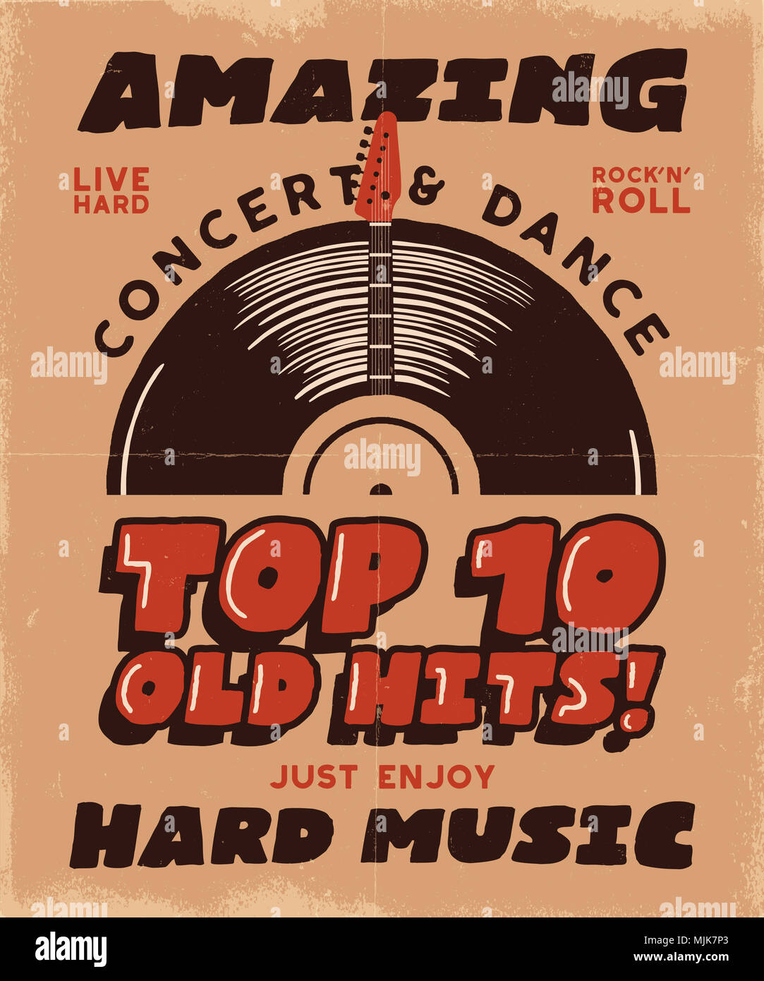 Music Flyers Set Retro Musical Posters - Design Cuts
