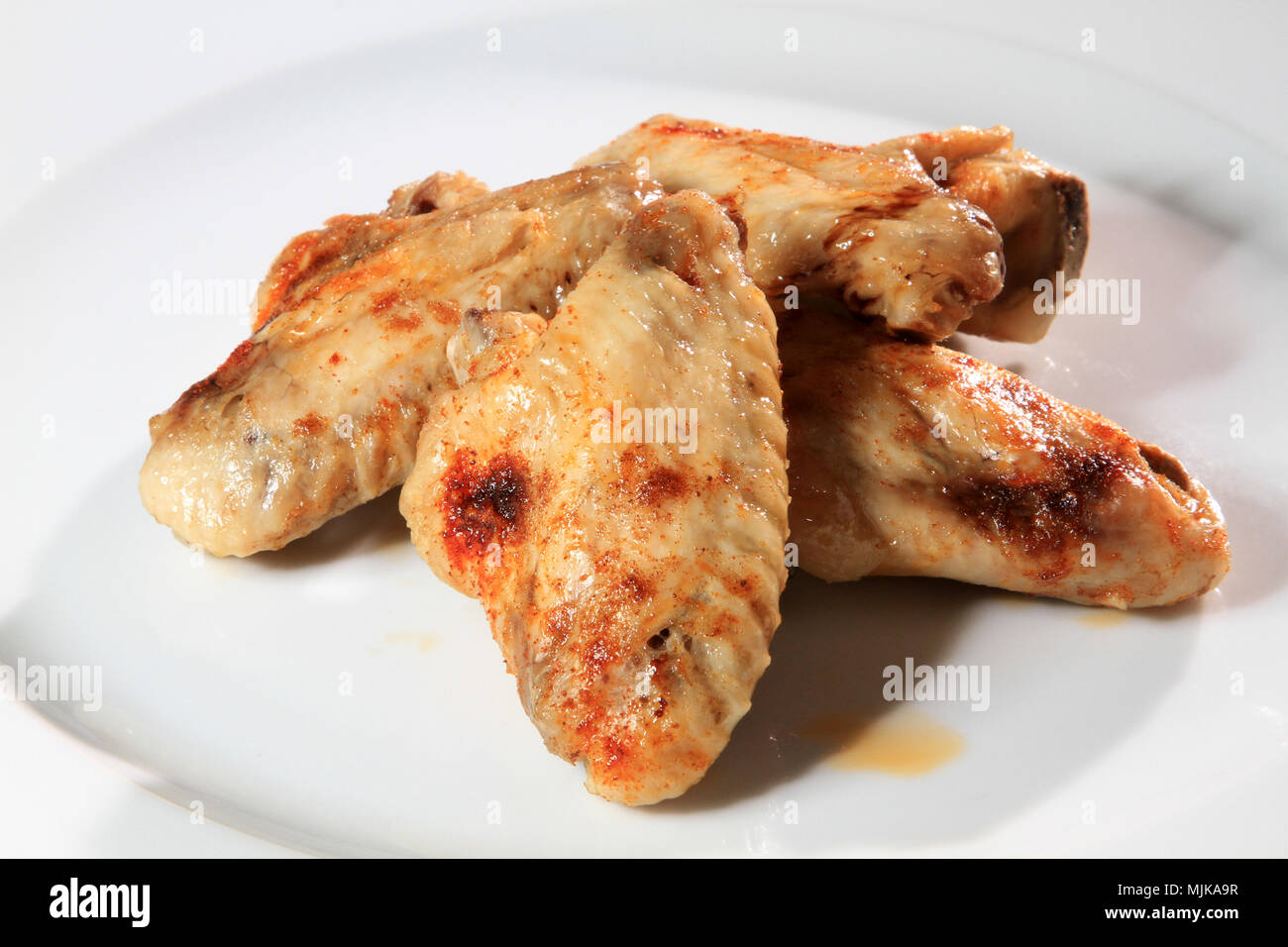 delicious grilled chicken wings Stock Photo