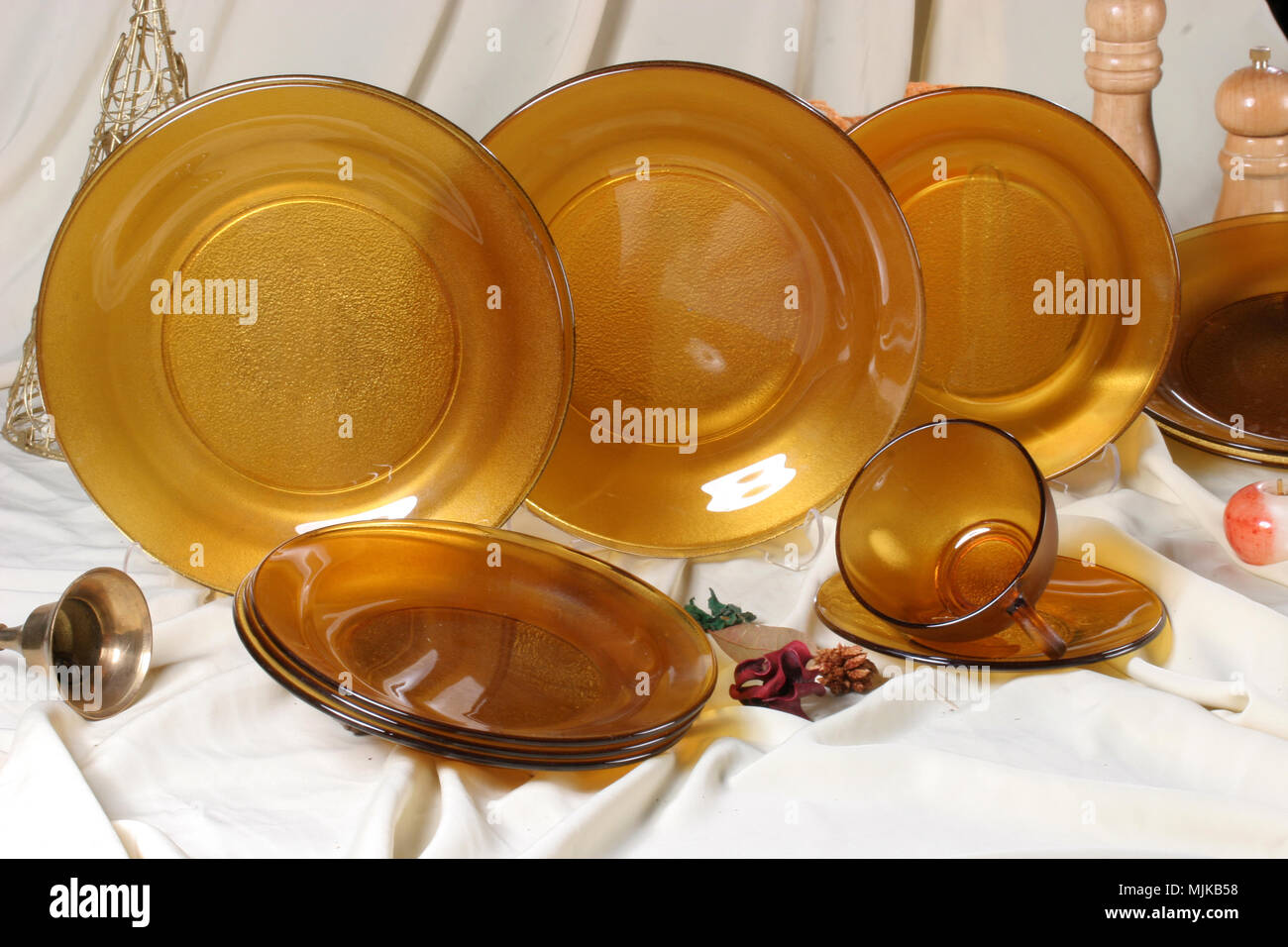 glass dishes set, kitchenware Stock Photo Alamy