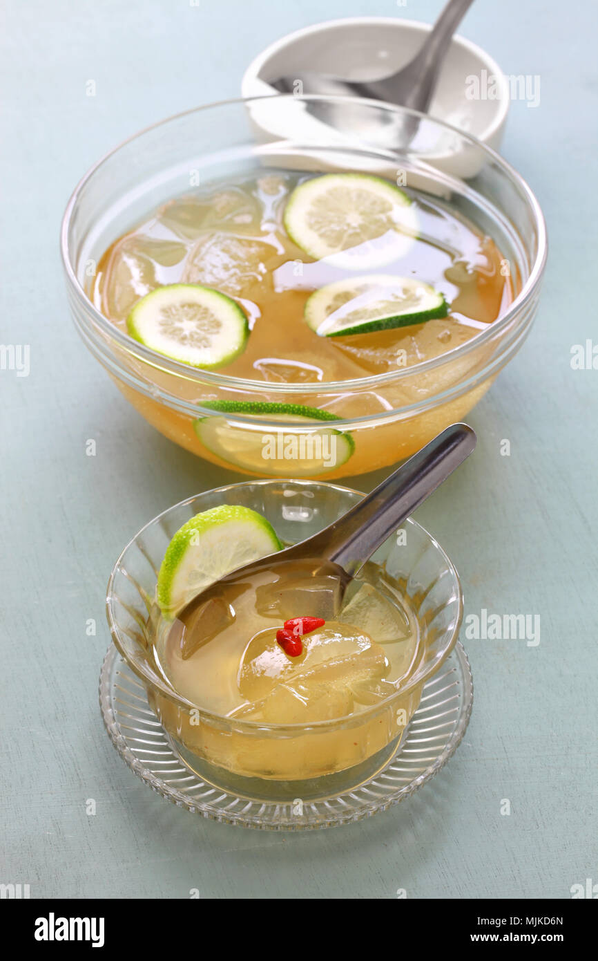 homemade aiyu jelly, taiwanese cold dessert Stock Photo Alamy