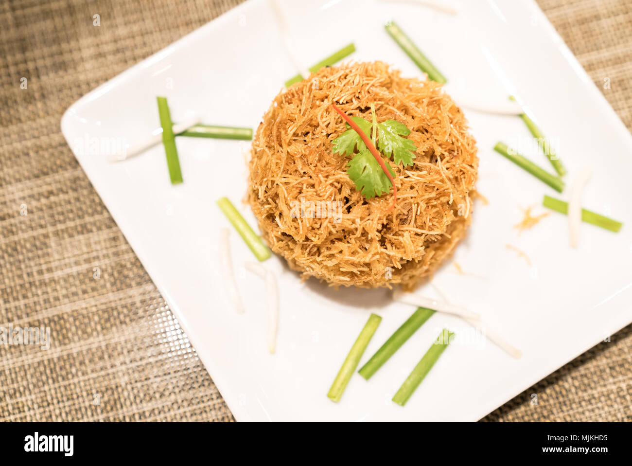 Mixed Sweet Crispy Rice Noodle Stock Photo