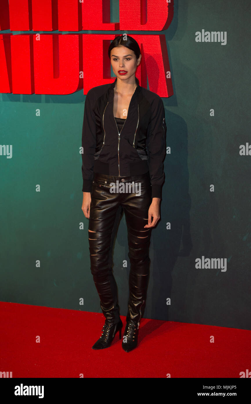 Katie Keight at the European premiere of Tomb Raider at the Vue West