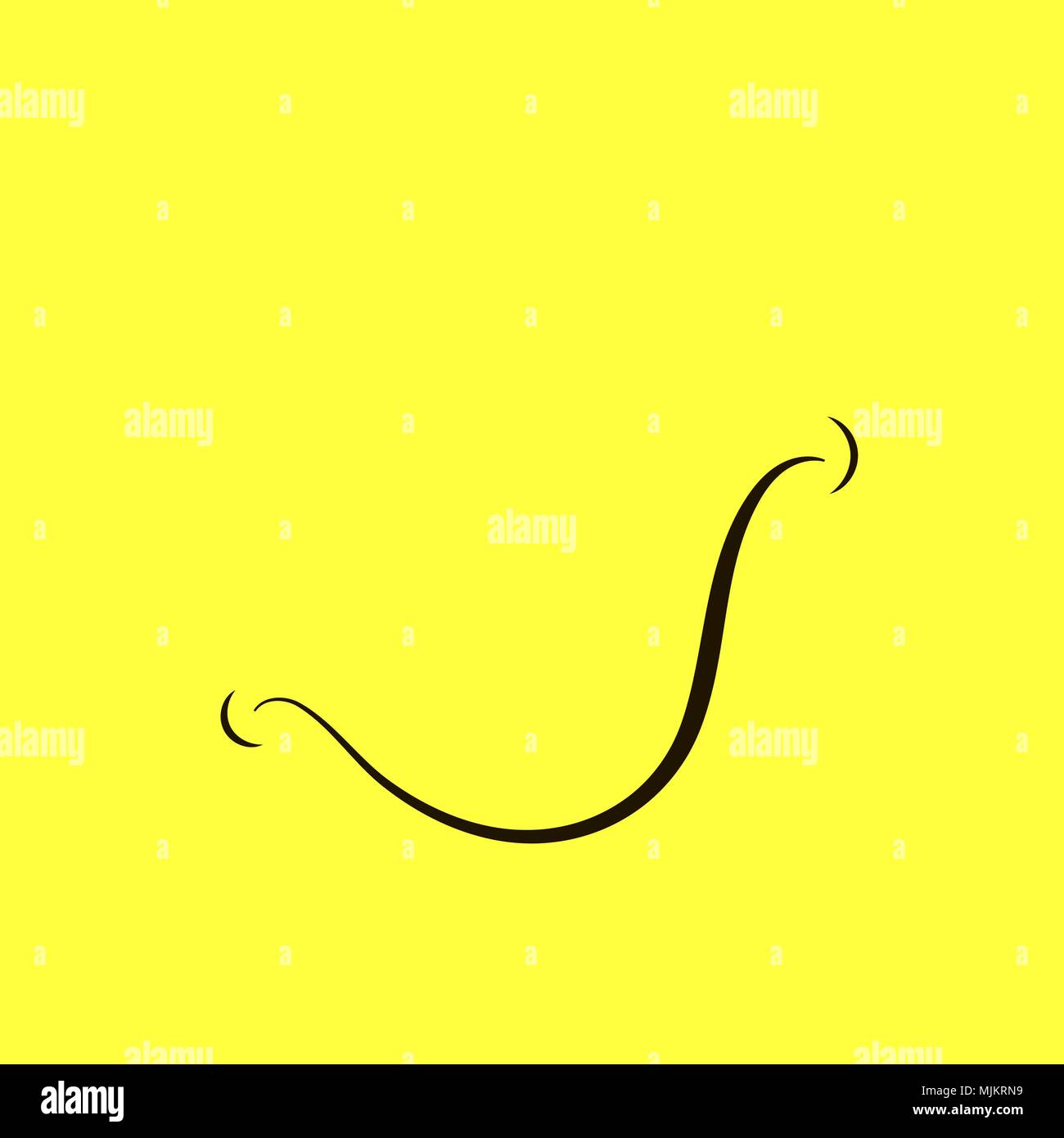 Cartoon Smile Logo Stock Vector