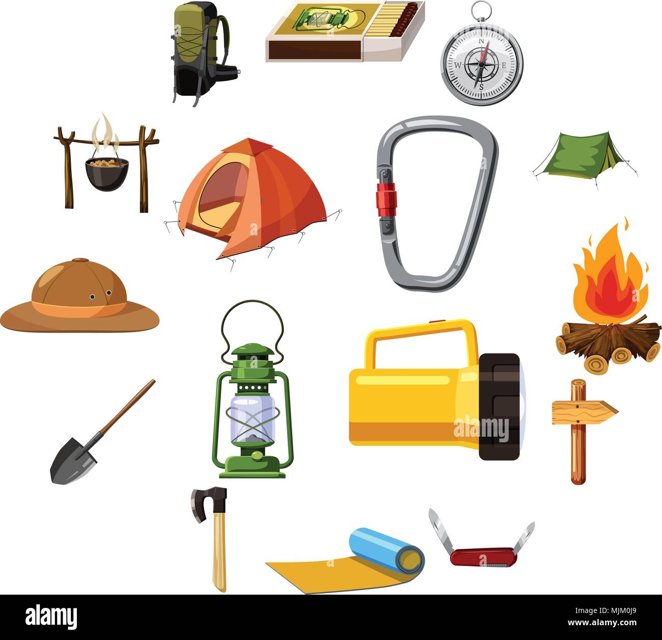 Christmas icons set in isometric 3d style. Holiday elements set collection vector illustration Stock Vector