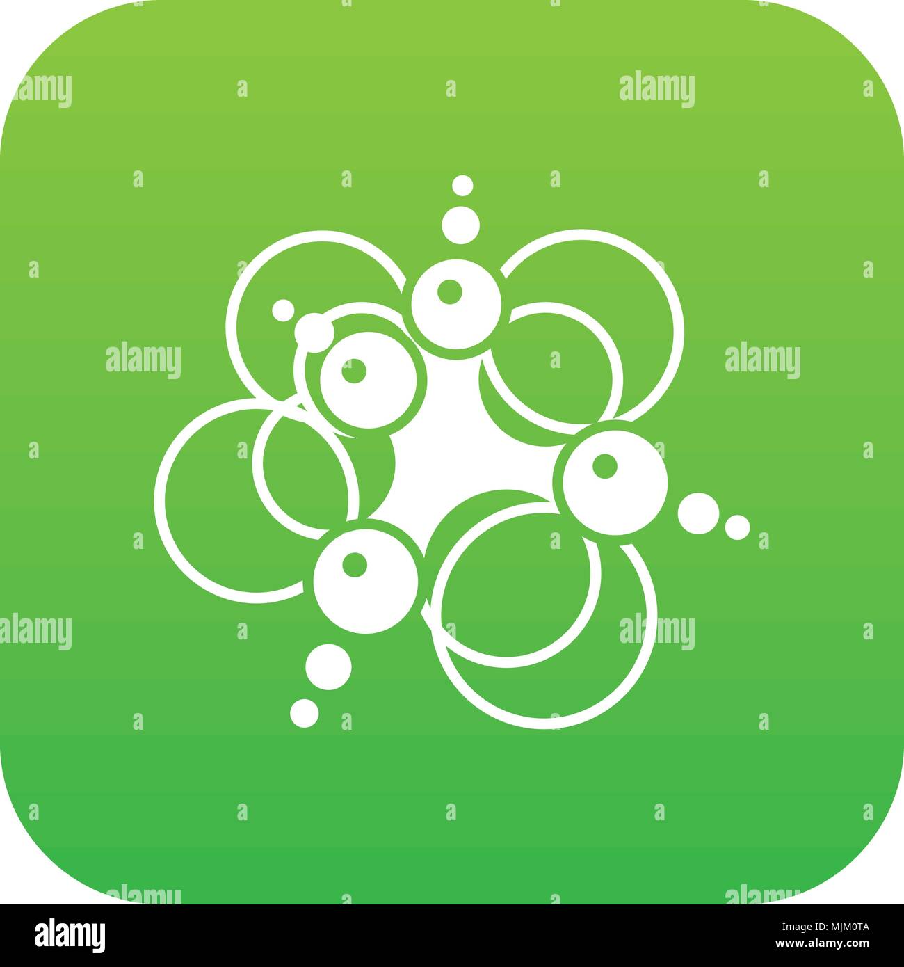 Molecule connection icon green vector Stock Vector Image & Art - Alamy