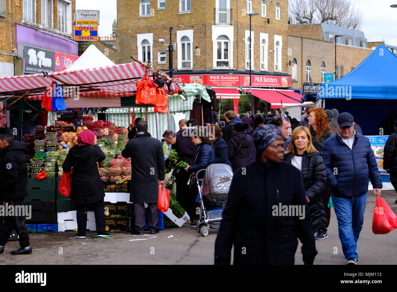 Street market, Dalston, Kingsland, London, United Kingdom Stock Photo Alamy