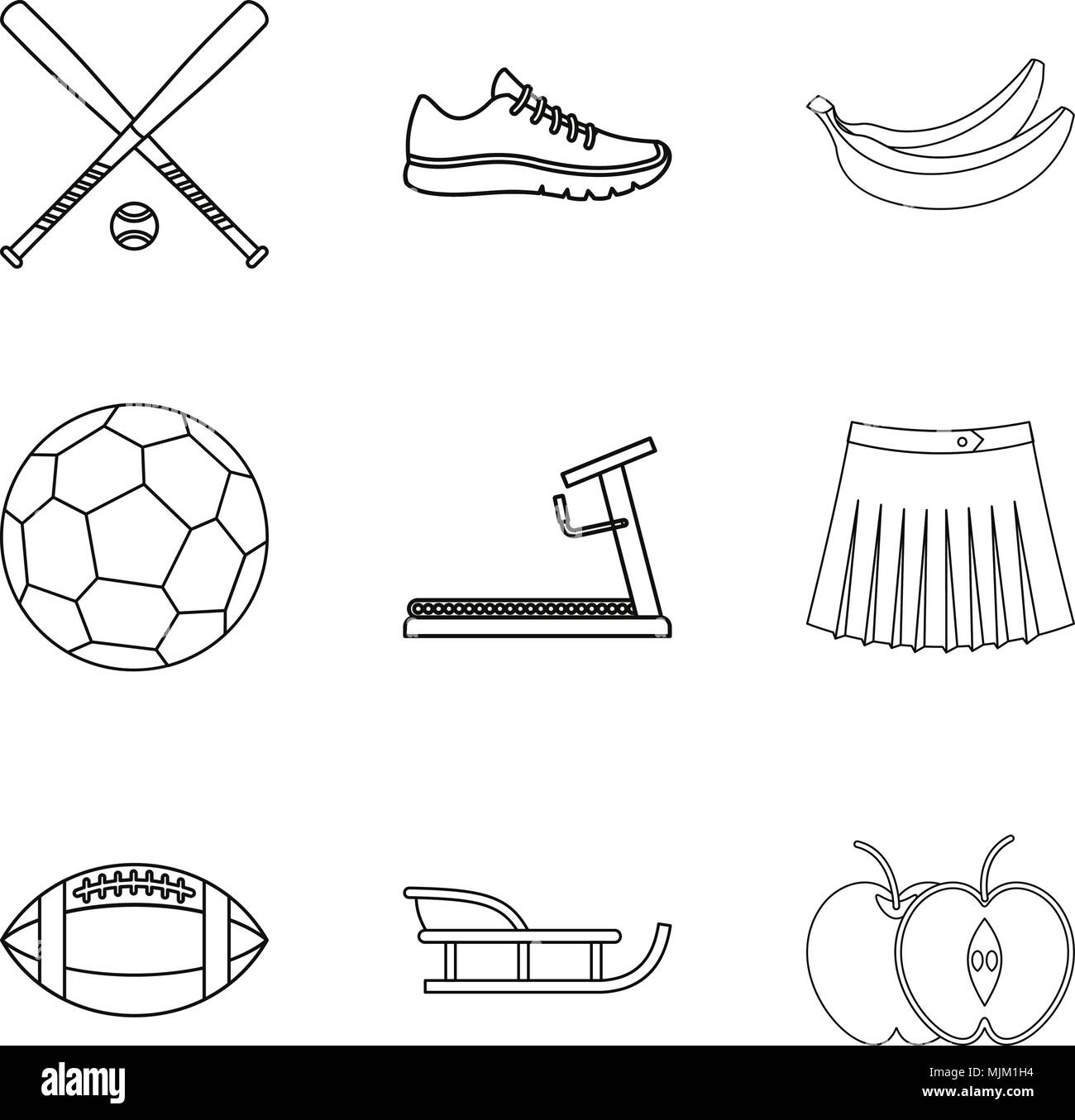 Recreate icons set, outline style Stock Vector Image & Art - Alamy
