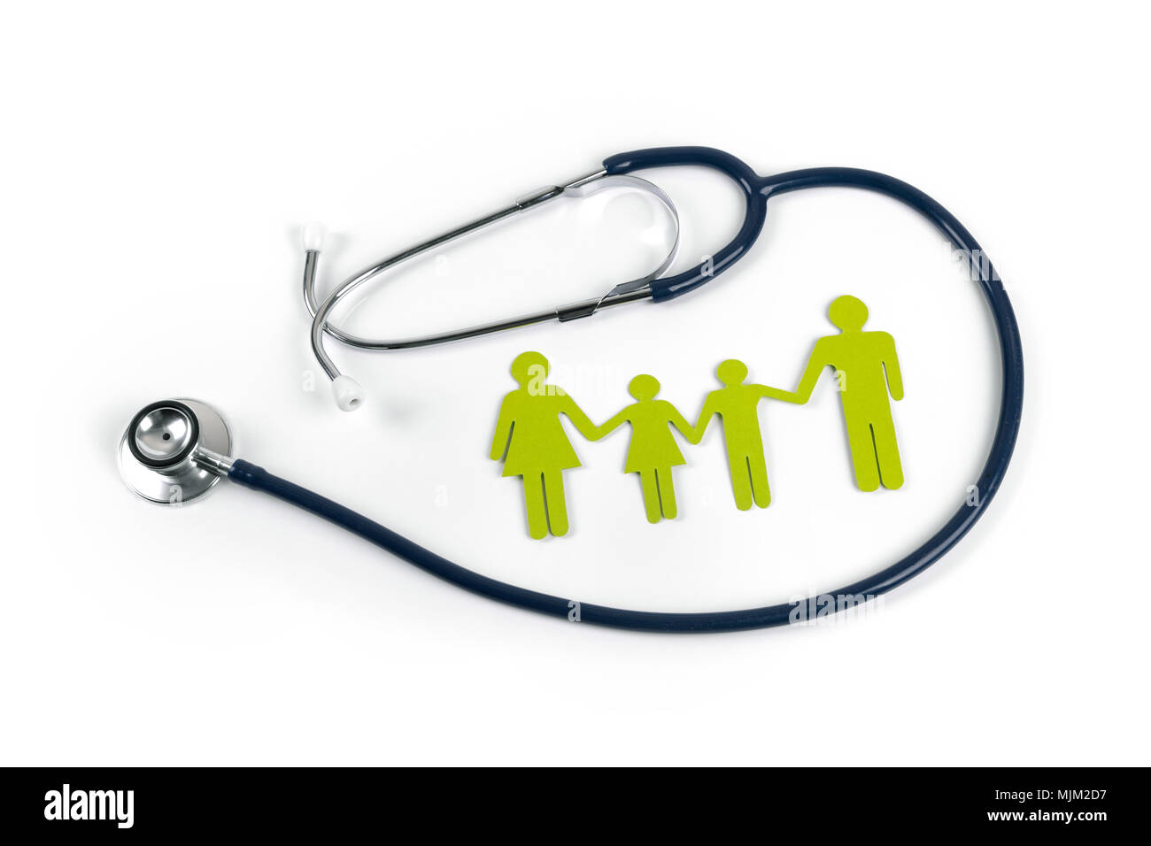 family life and health insurance concept Stock Photo