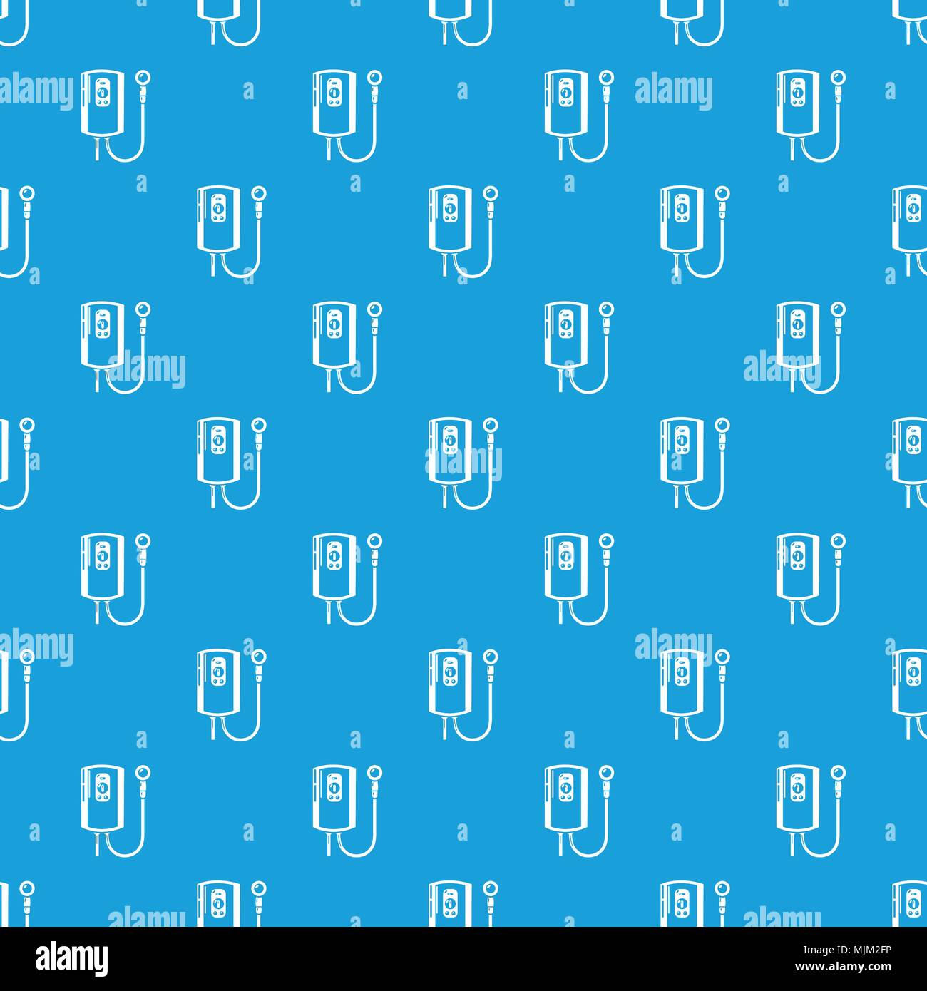 Boiler pattern vector seamless blue Stock Vector