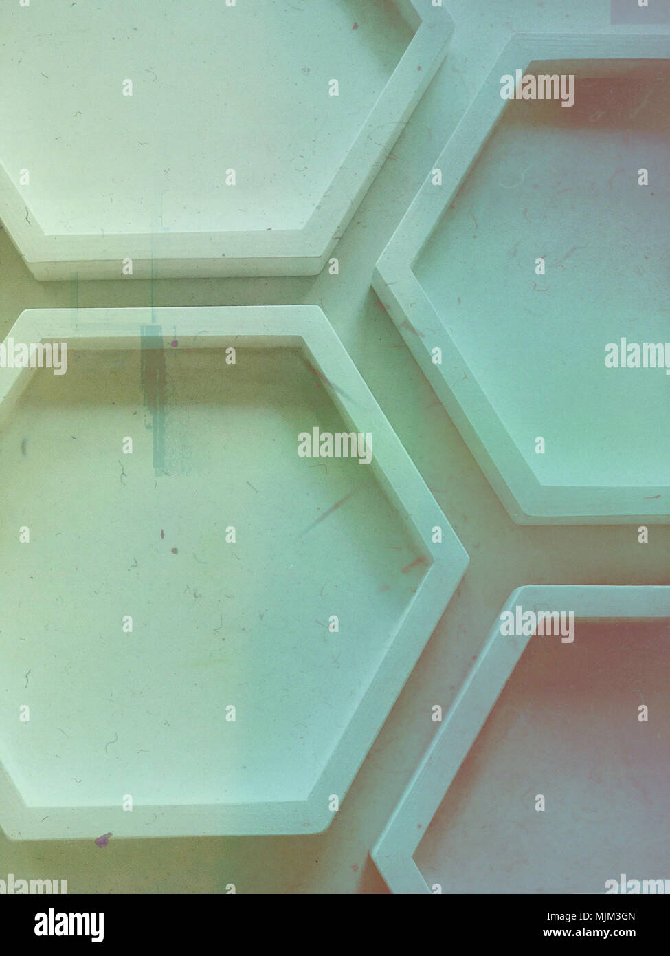 Abstract geometric backgraond with hexagonal pattern Stock Photo