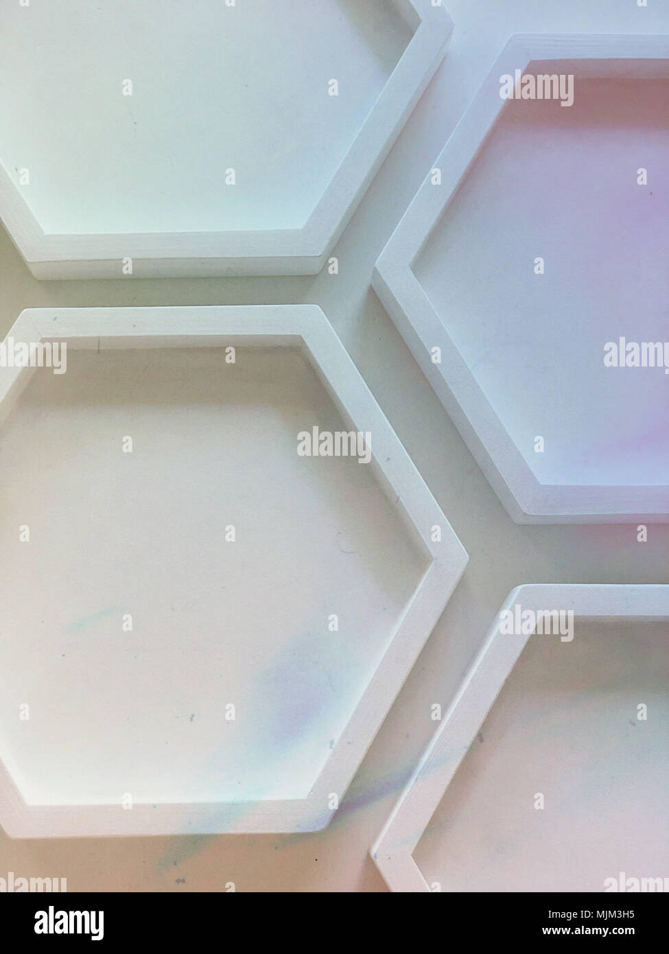 Abstract geometric backgraond with hexagonal pattern Stock Photo