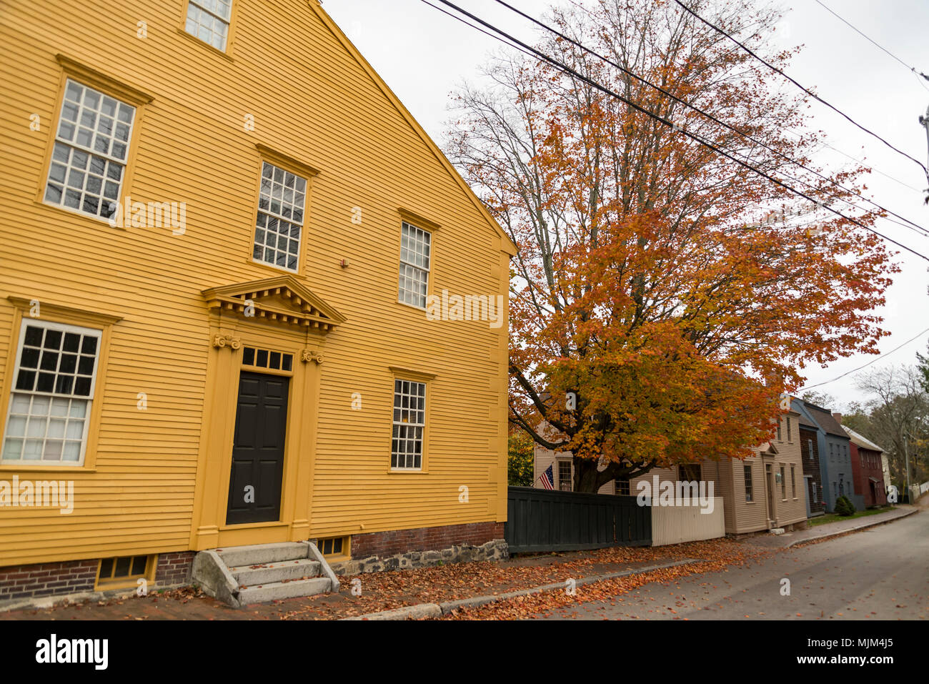 Strawbery Banke Museum in Portsmouth, New Hampshire, USA. Stock Photo