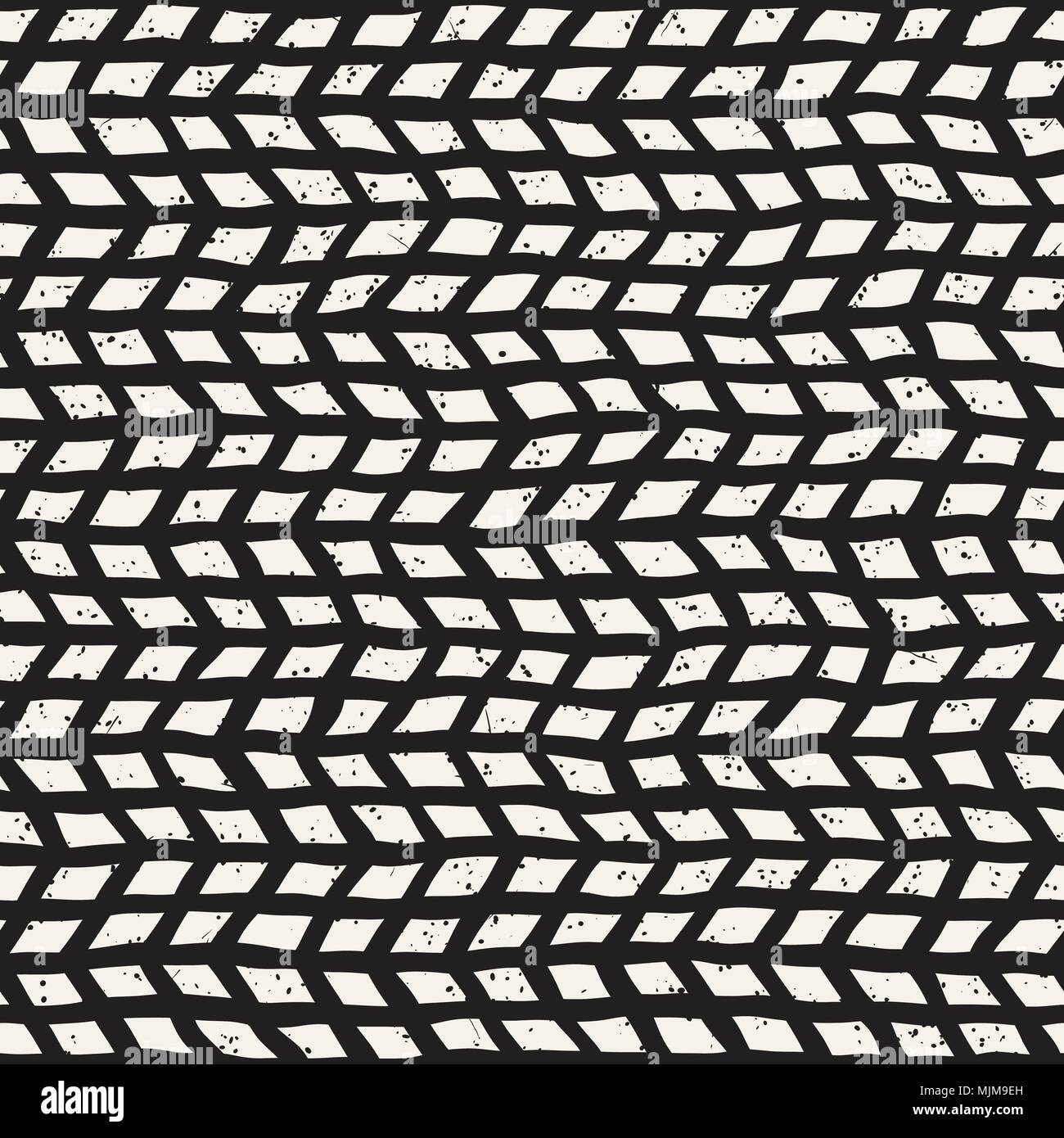 Simple ink geometric pattern. Monochrome black and white strokes ...