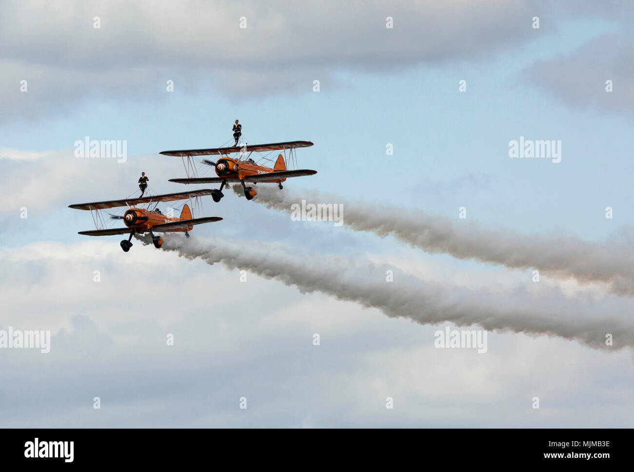 Breitling Wingwalkers at Biggin Hill Airshow Stock Photo