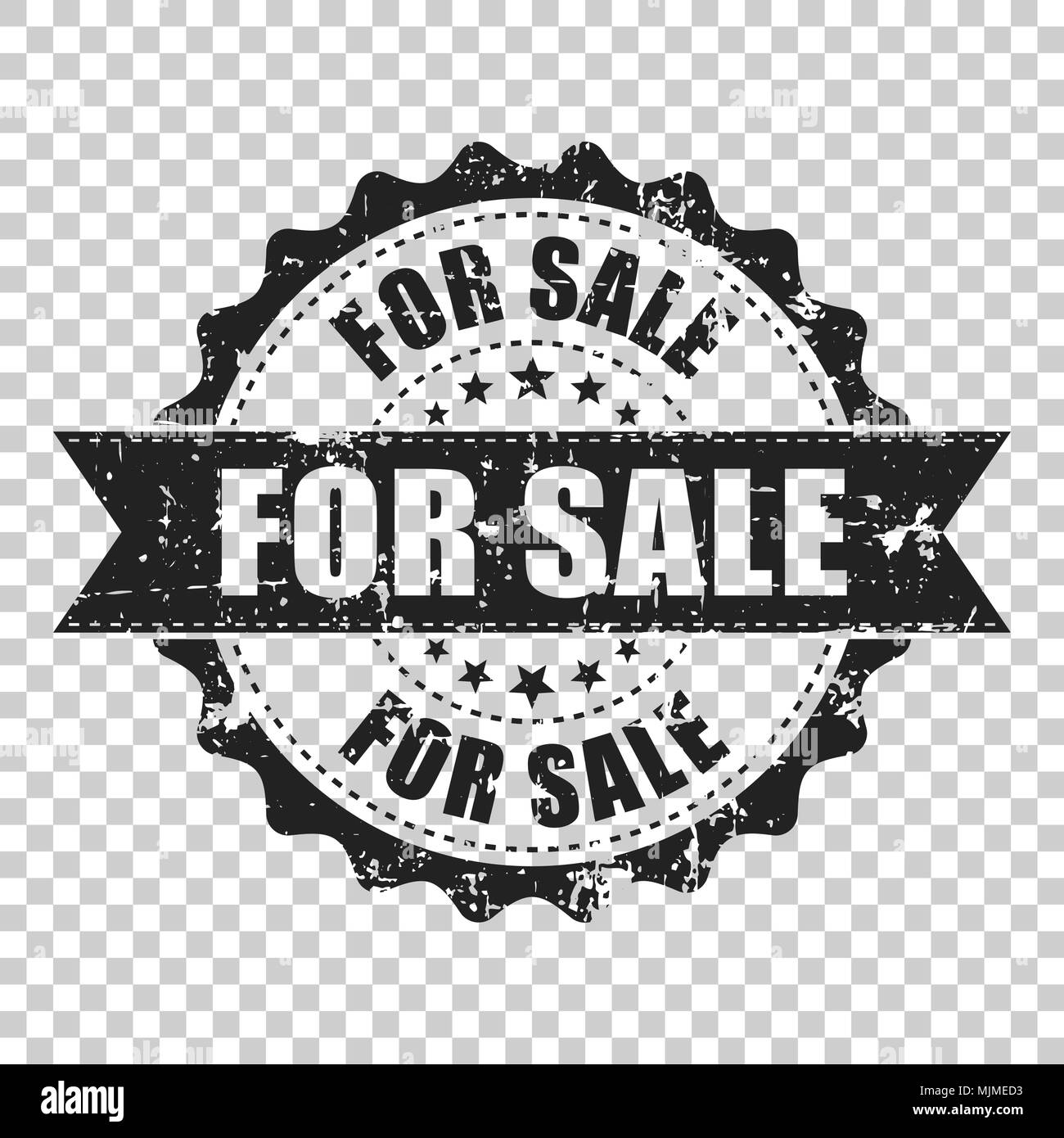 For sale scratch grunge rubber stamp. Vector illustration on isolated ...
