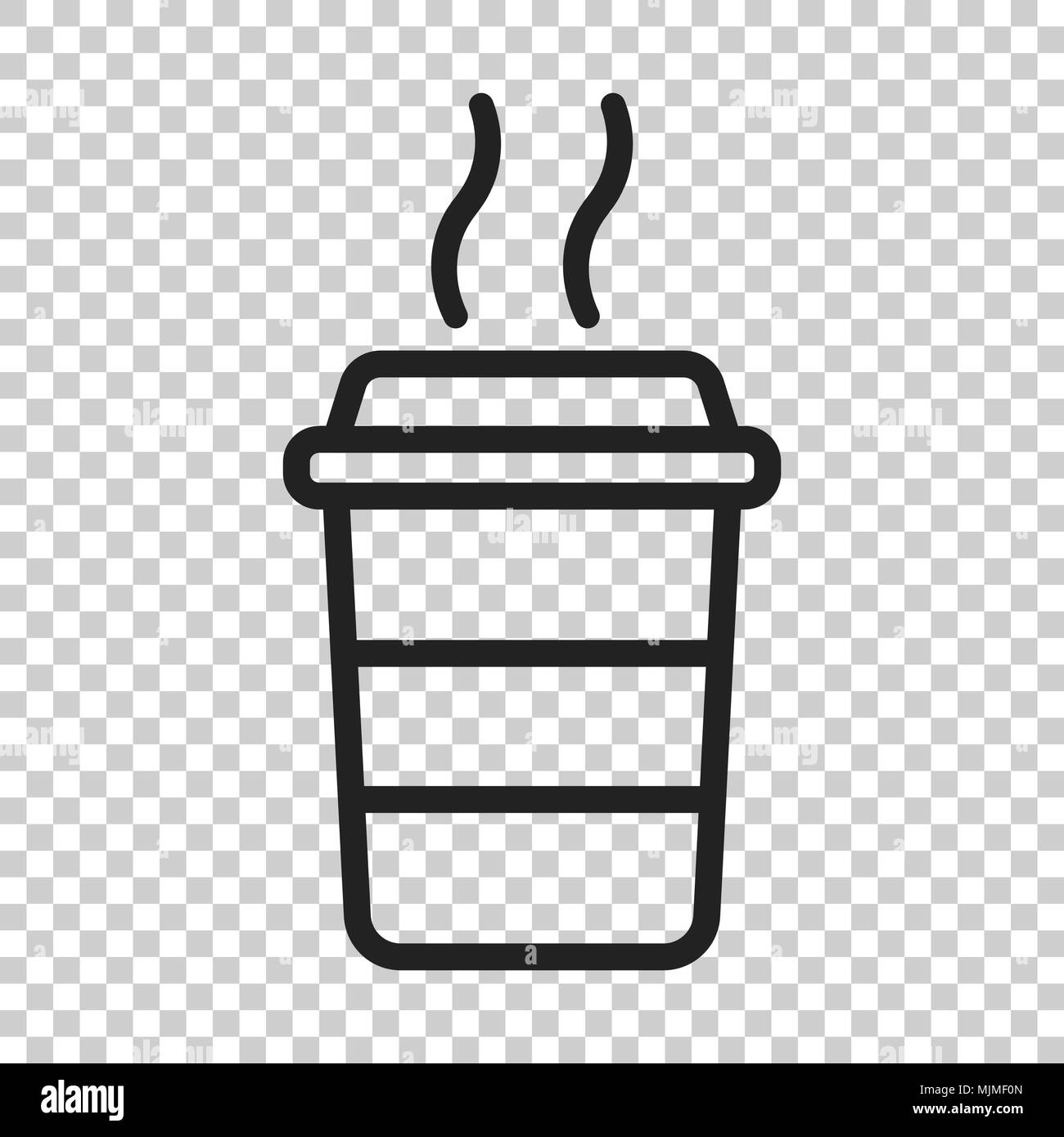 Coffee cup icon. Vector illustration on isolated ...