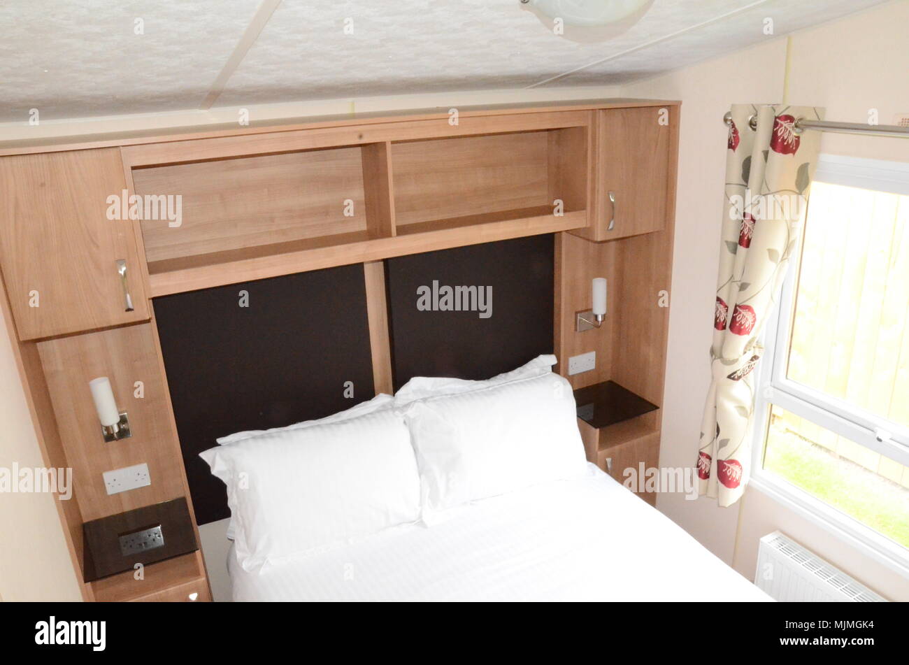 permanent caravan sites for Gypsy and Traveller communities Stock Photo