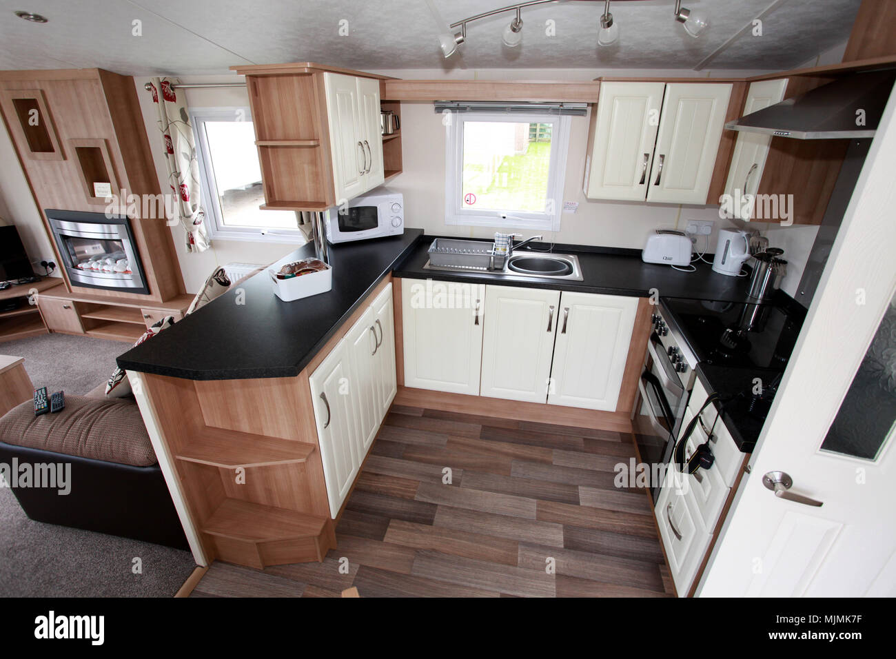 modern Home, domestic kitchen Stock Photo Alamy