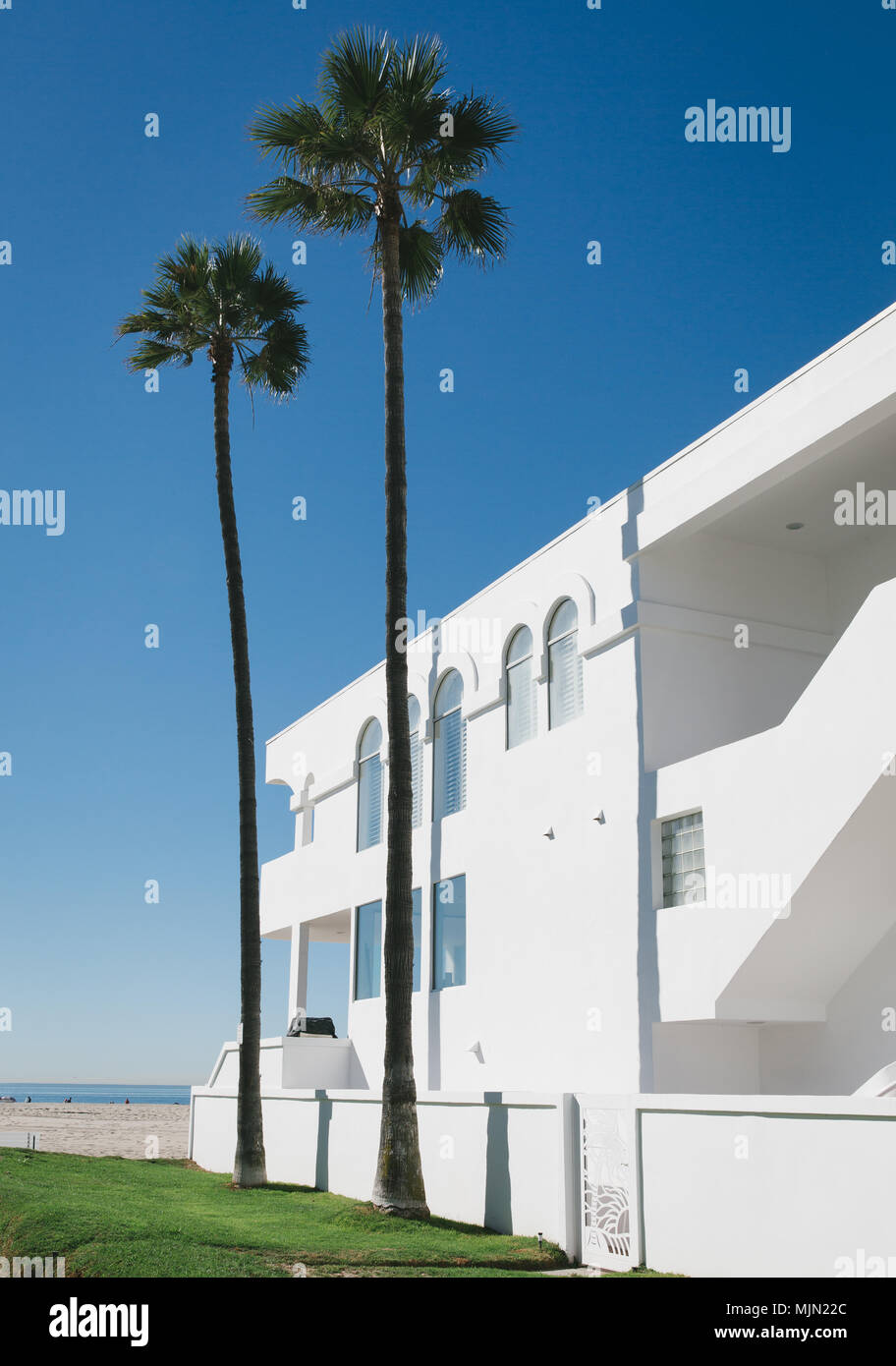 A beach house in Venice Beach in Los Angeles, California USA Stock ...