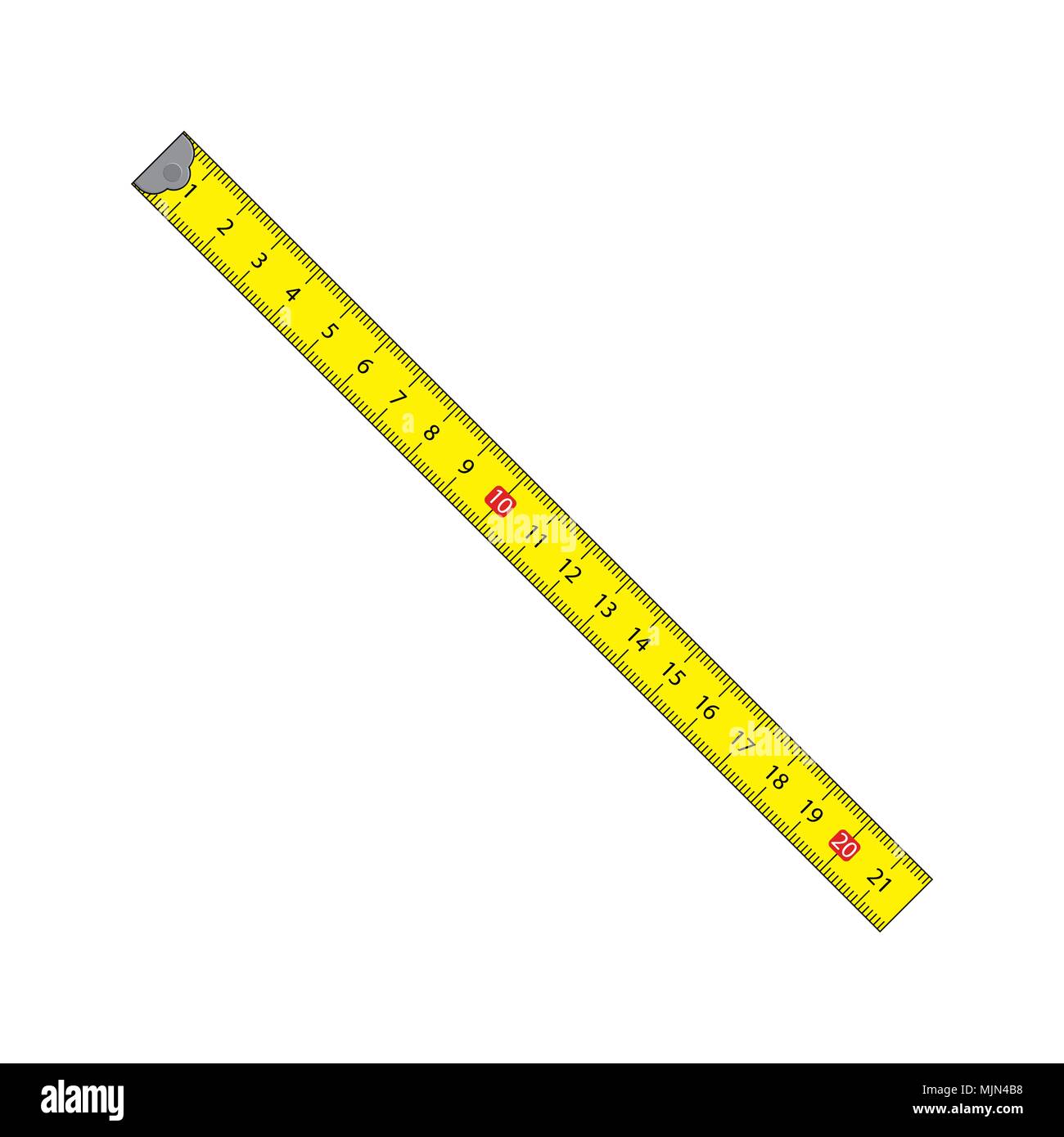 cartoon measure tape isolated on white background Stock Vector Image & Art  - Alamy