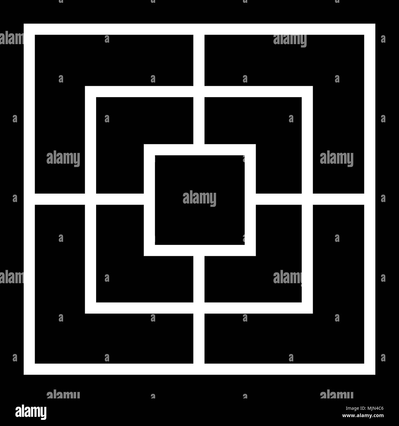 Nine men's morris board strategy game isolated Stock Vector Image & Art ...