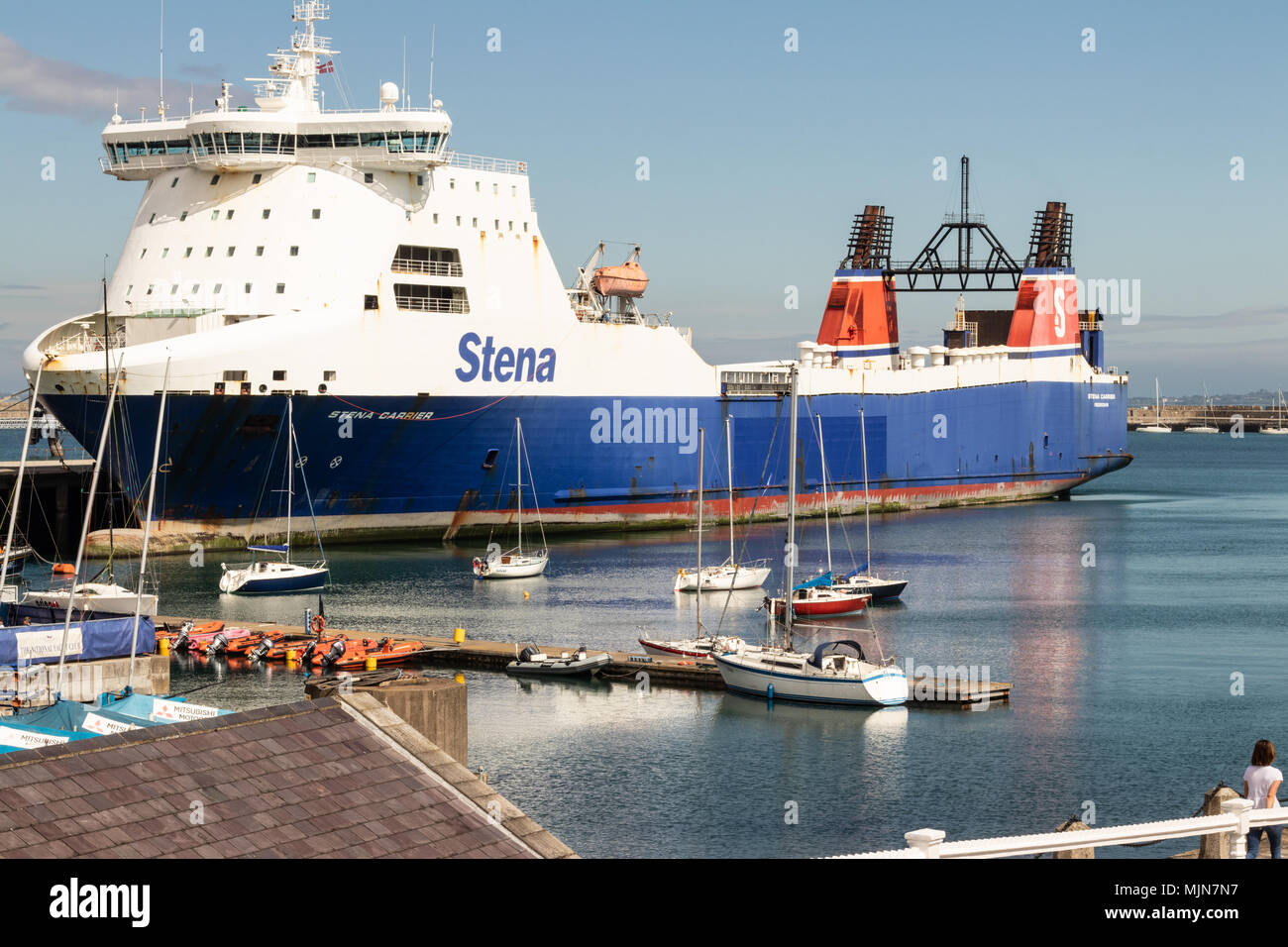 The Stena Carrier @ Dun Laoghaire Stock Photo