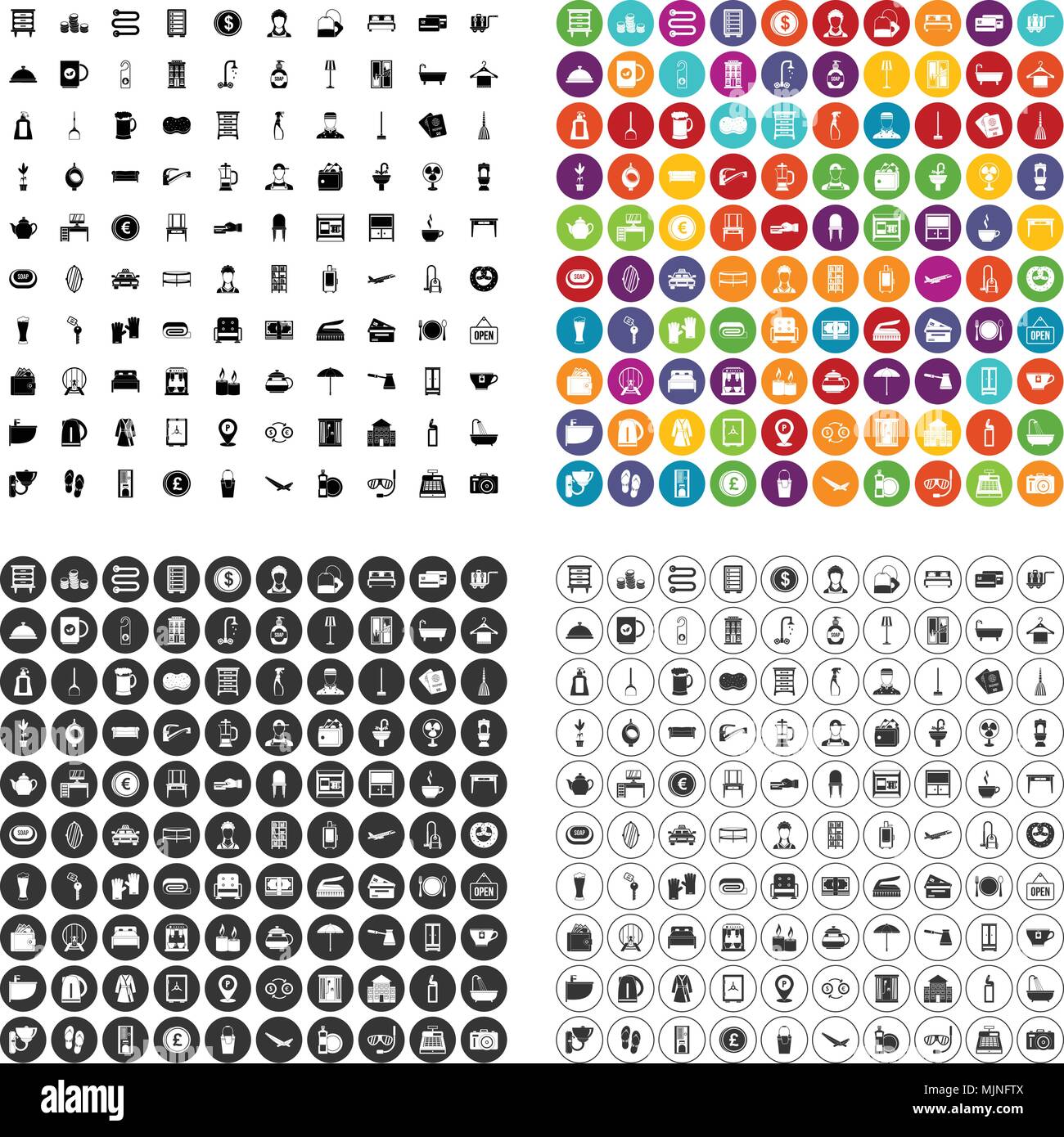 Beach amenities Stock Vector Images - Alamy