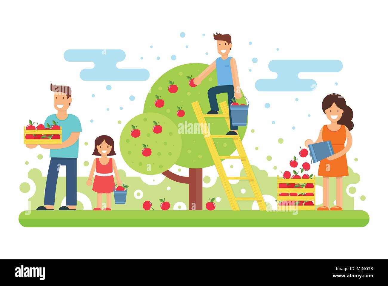 Happy family mother daughter collects hi-res stock photography and ...