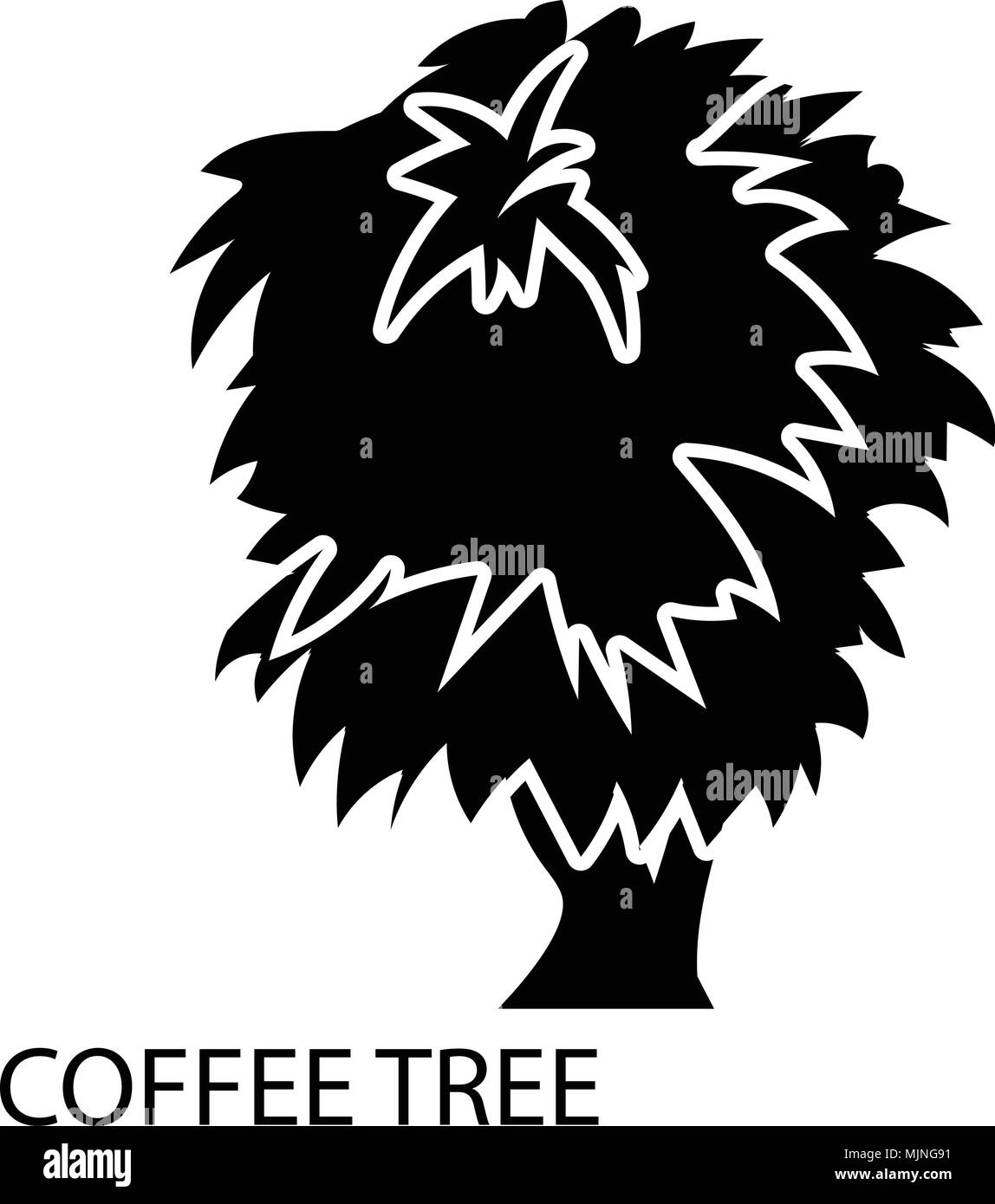 Coffee tree icon, simple style Stock Vector Image & Art Alamy