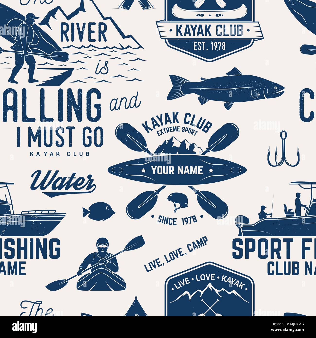 https://c8.alamy.com/comp/MJNGAG/canoe-kayak-and-fishing-club-seamless-pattern-vector-illustration-concept-for-shirt-print-stamp-badge-or-tee-vintage-typography-design-with-kay-MJNGAG.jpg