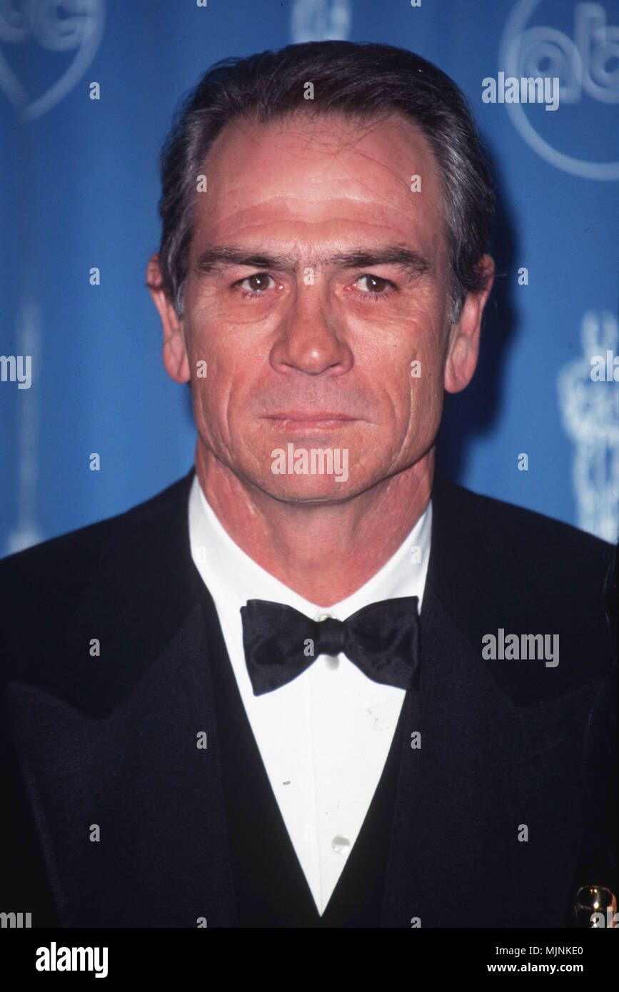 1997, Los Angeles, California, USA --- Original caption: 3/1997-Los Angeles, CA: Close-up of Tommy Lee Jones at Shrine Auditorium for the Academy Awards. --- ' Tsuni / - 'Tommy Lee Jones Tommy Lee Jones one person, Vertical, Best of, Hollywood Life, Event in Hollywood Life - California,  Red Carpet Event, Vertical, USA, Film Industry, Celebrities,  Photography, Bestof, Arts Culture and Entertainment, , , Topix Stock Photo