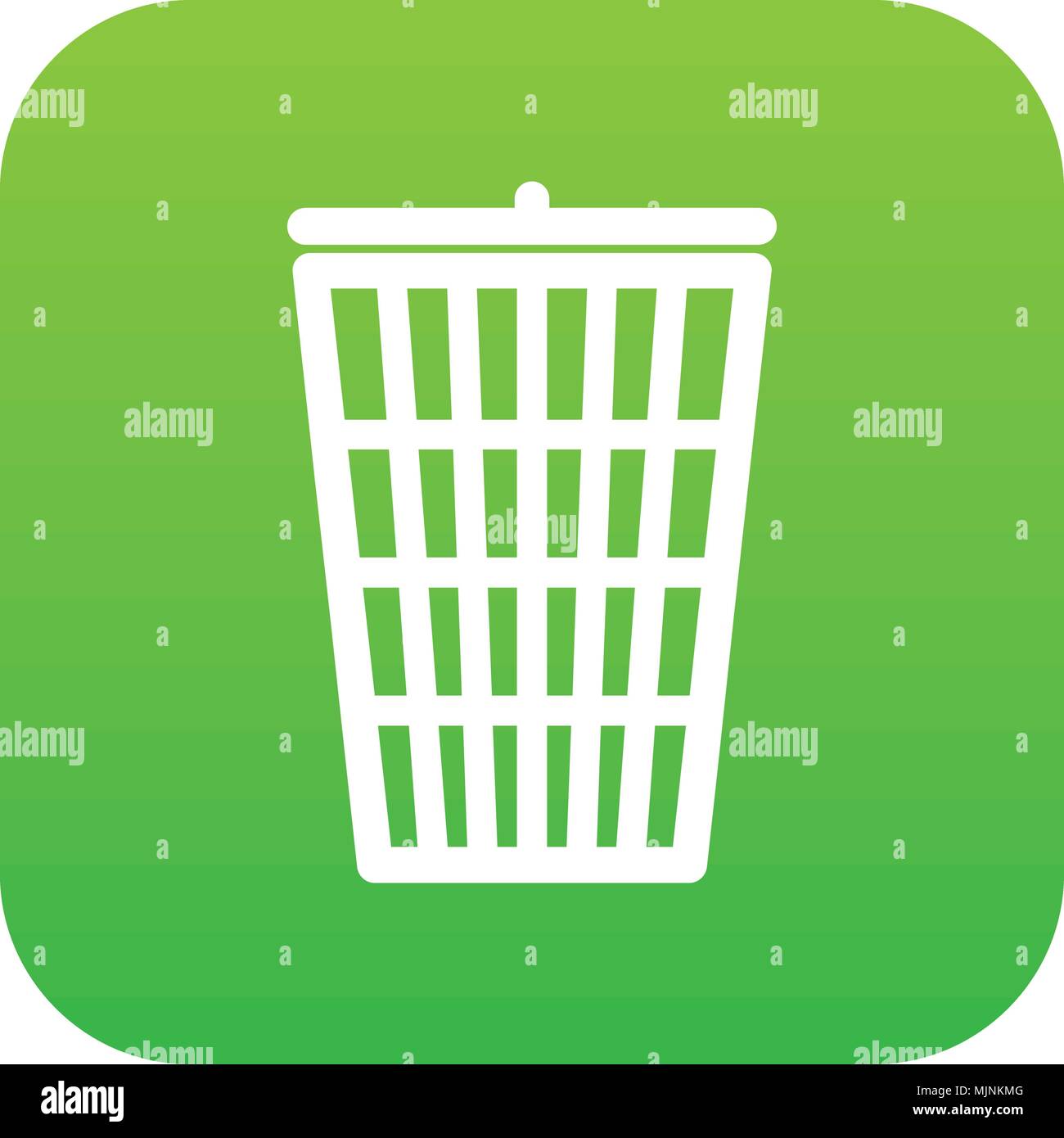 Trash can icon digital green Stock Vector Image & Art - Alamy