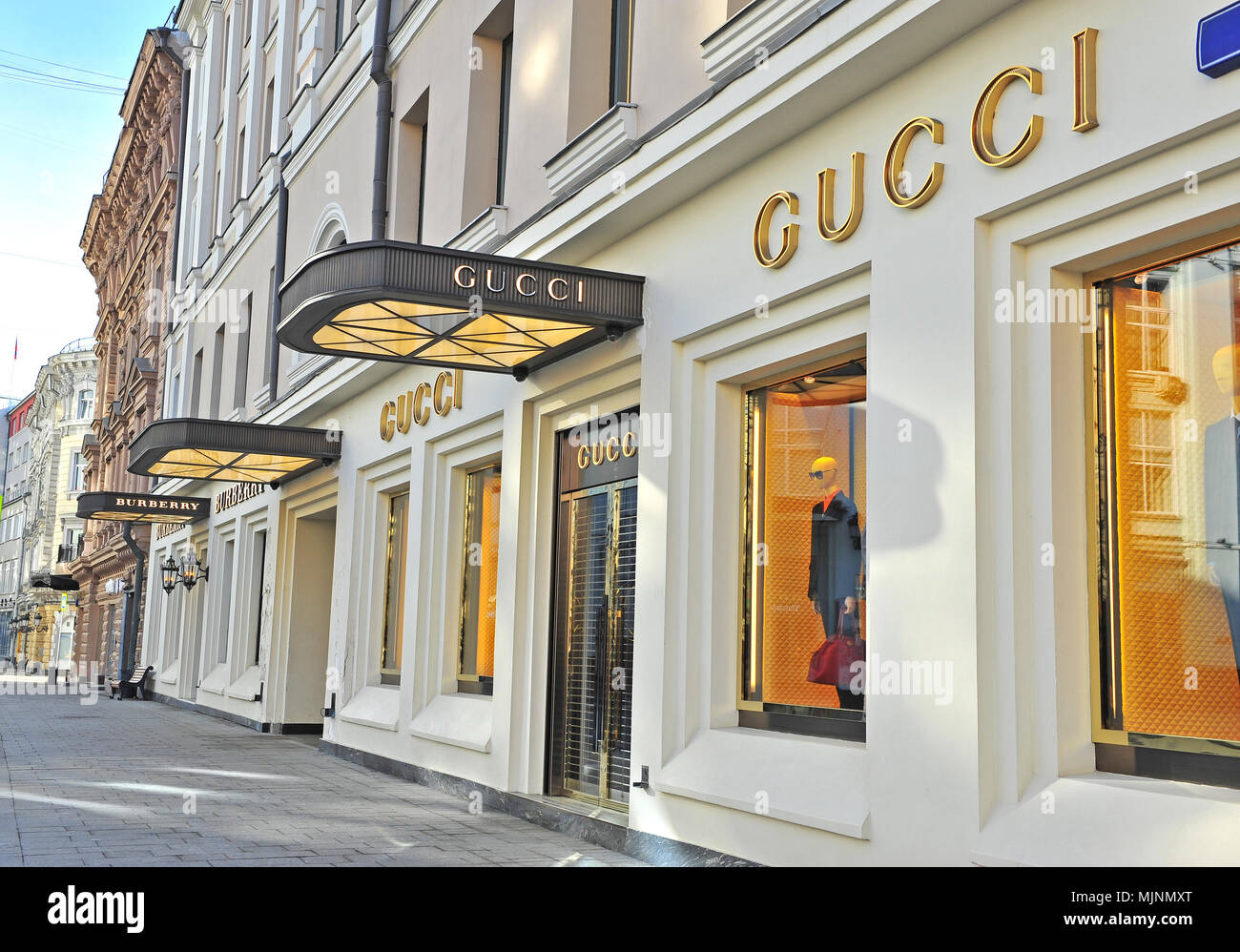 MOSCOW, RUSSIA - MAY 02: Gucci flagship store, Petrovka street, Moscow on  May 2, 2018 Stock Photo - Alamy