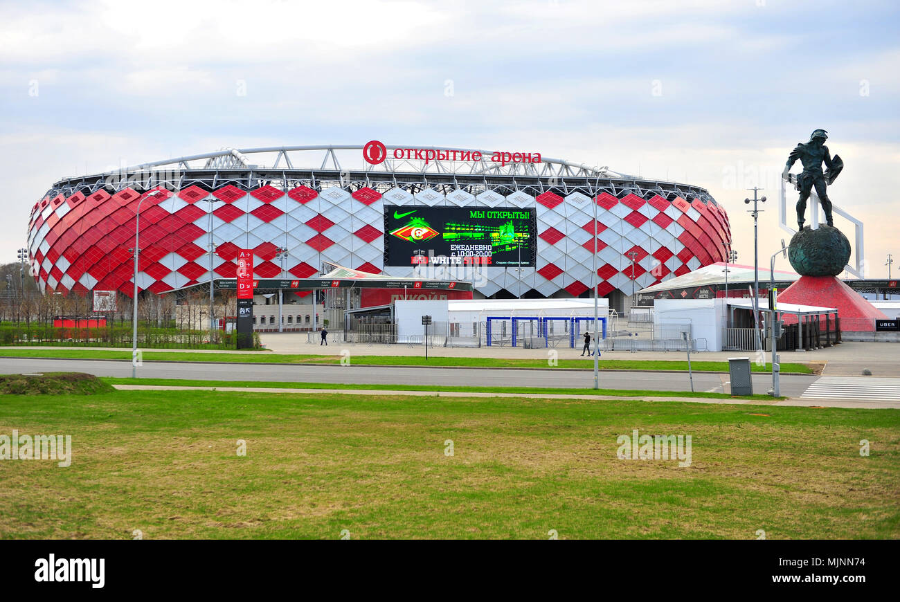 Spartak Stadium or Otkritie Arena in Moscow Editorial Stock Image