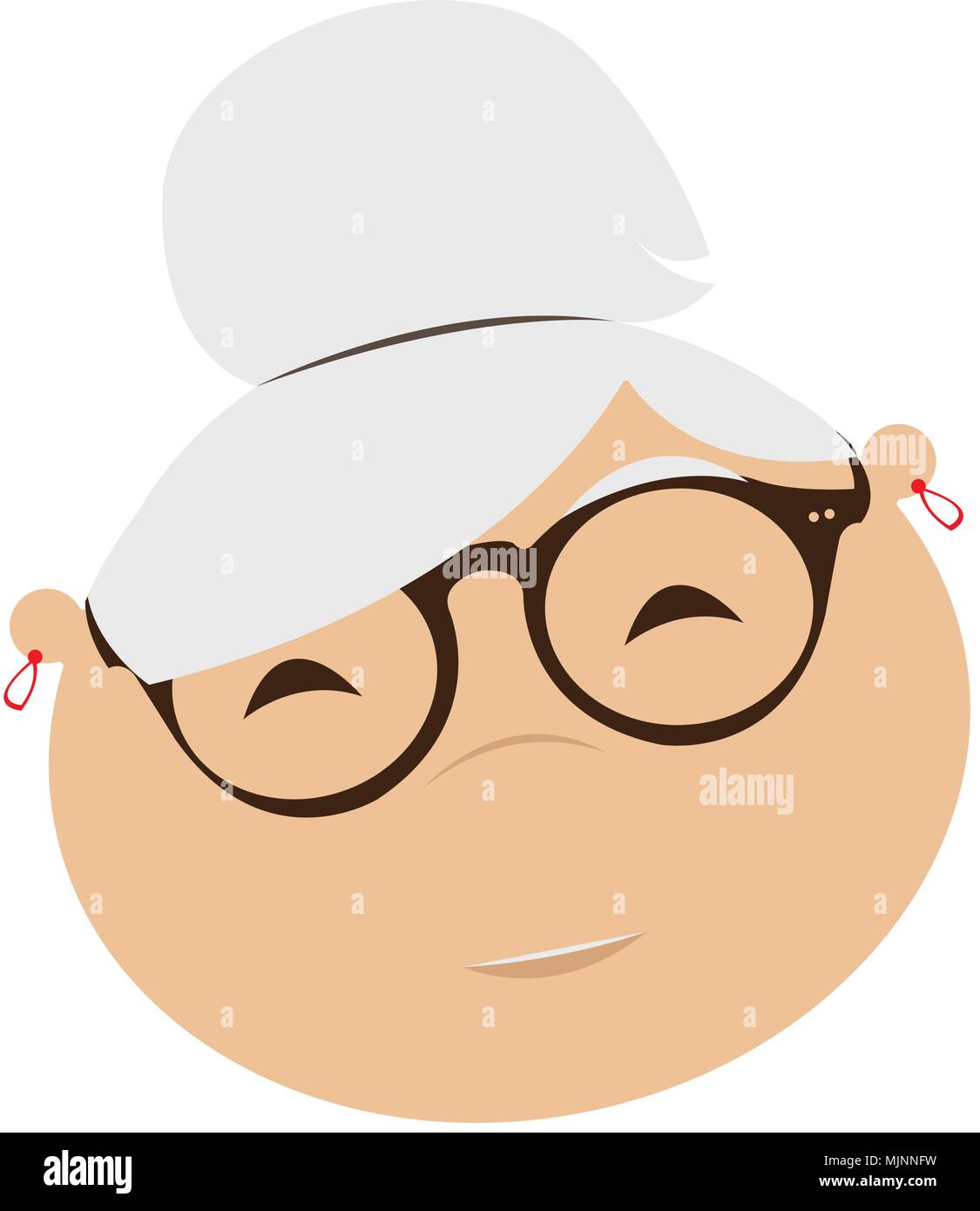 Grandma Avatar Character Icon Vector High Resolution Stock Photography ...