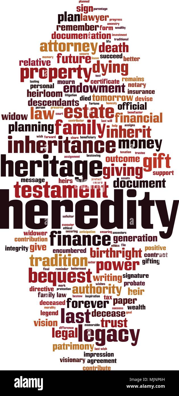 Heredity word cloud concept. Vector illustration Stock Vector Image ...